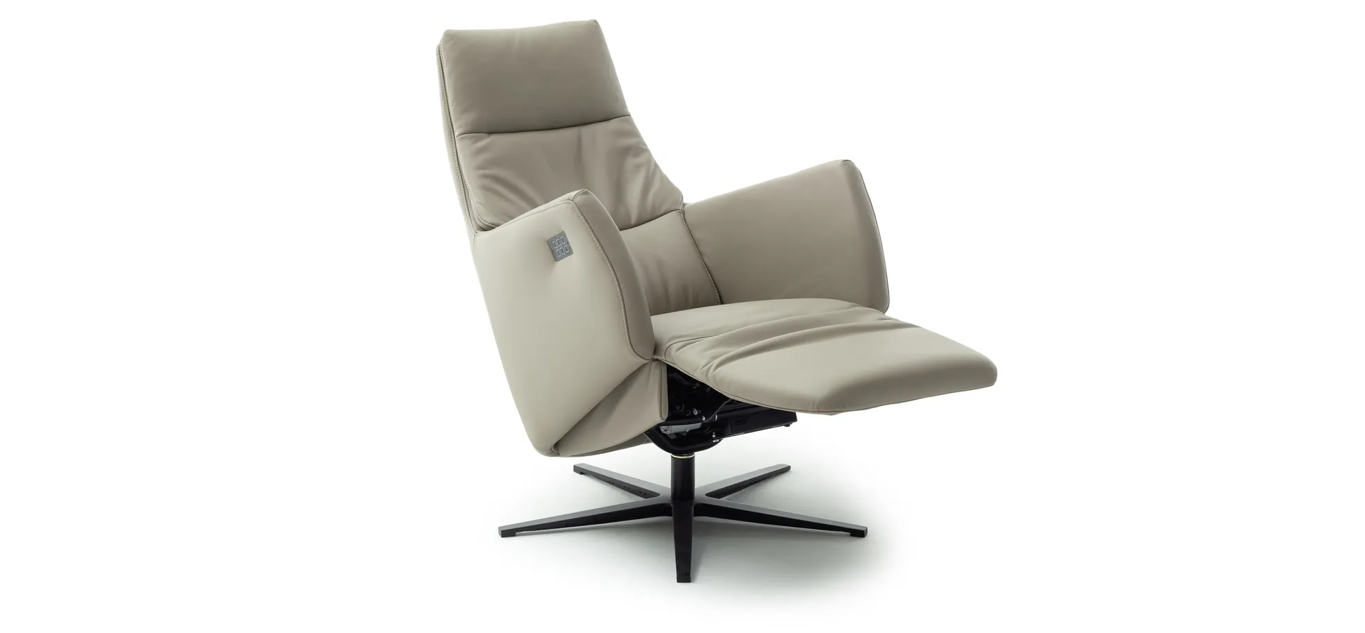 Sessel Possitano - motor. Relaxfunktion mit Herz-Waage-Funktion, Leder, Beige