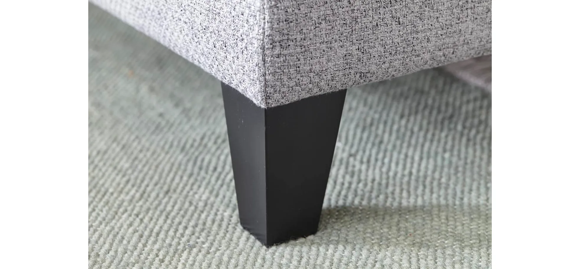 Ecksofa Oviedo - 2,5-Sitzer mit Ecke rechts, Stoff, Grau