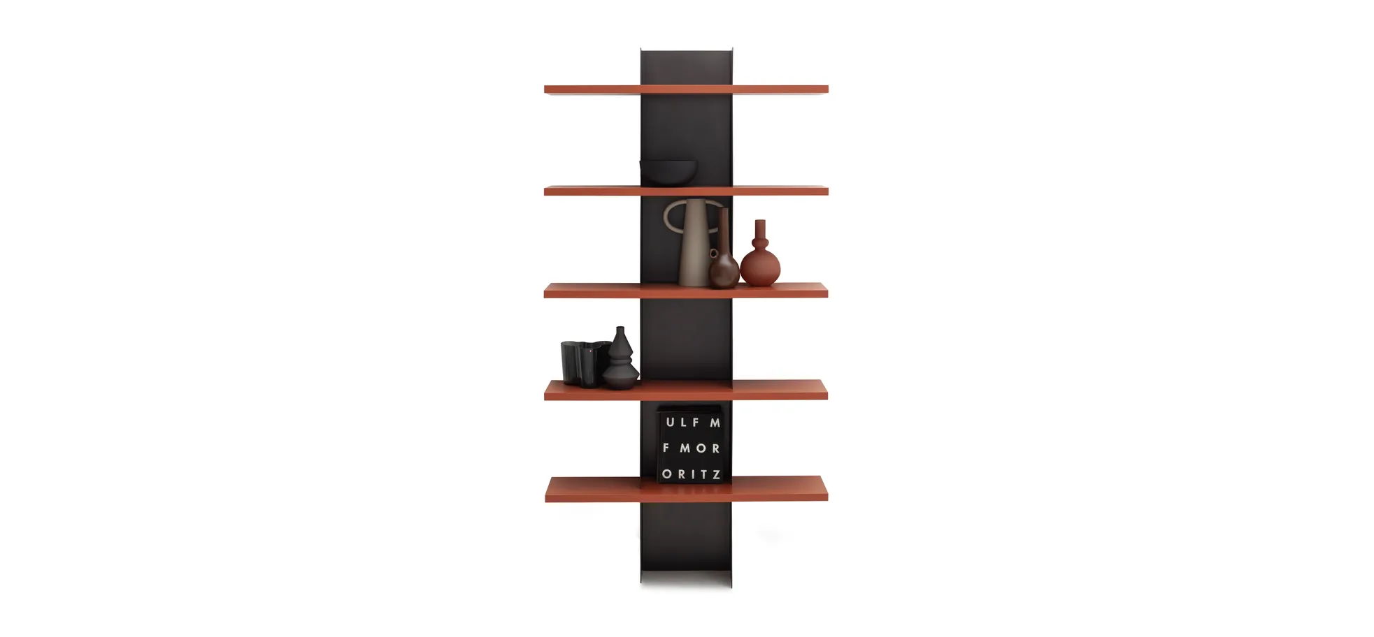 Wandboard Venzone - BHT  108x210x25 cm, Anthrazit, Campari