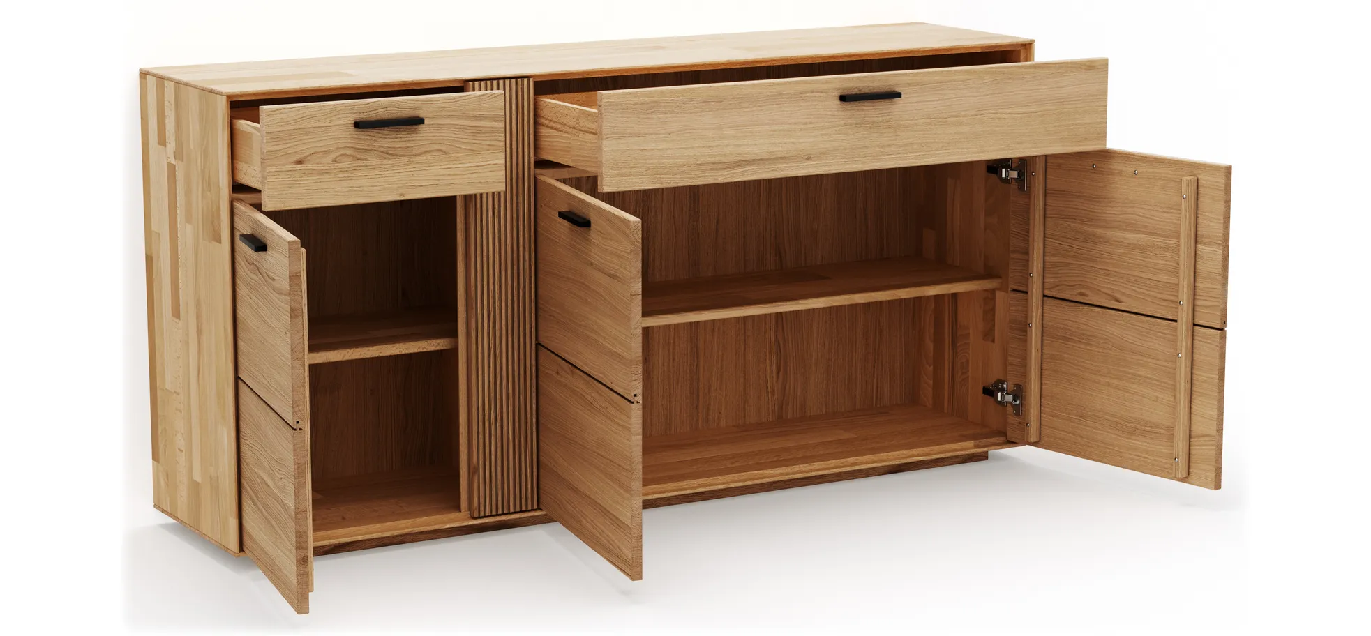 Sideboard Estana - Eiche massiv, legno
