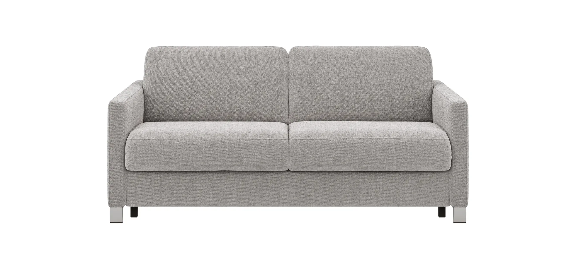Sofa Nuoro - 2,5-Sitzer inkl. Schlaffunktion, Armlehne schmal, Stoff, Grau 109129