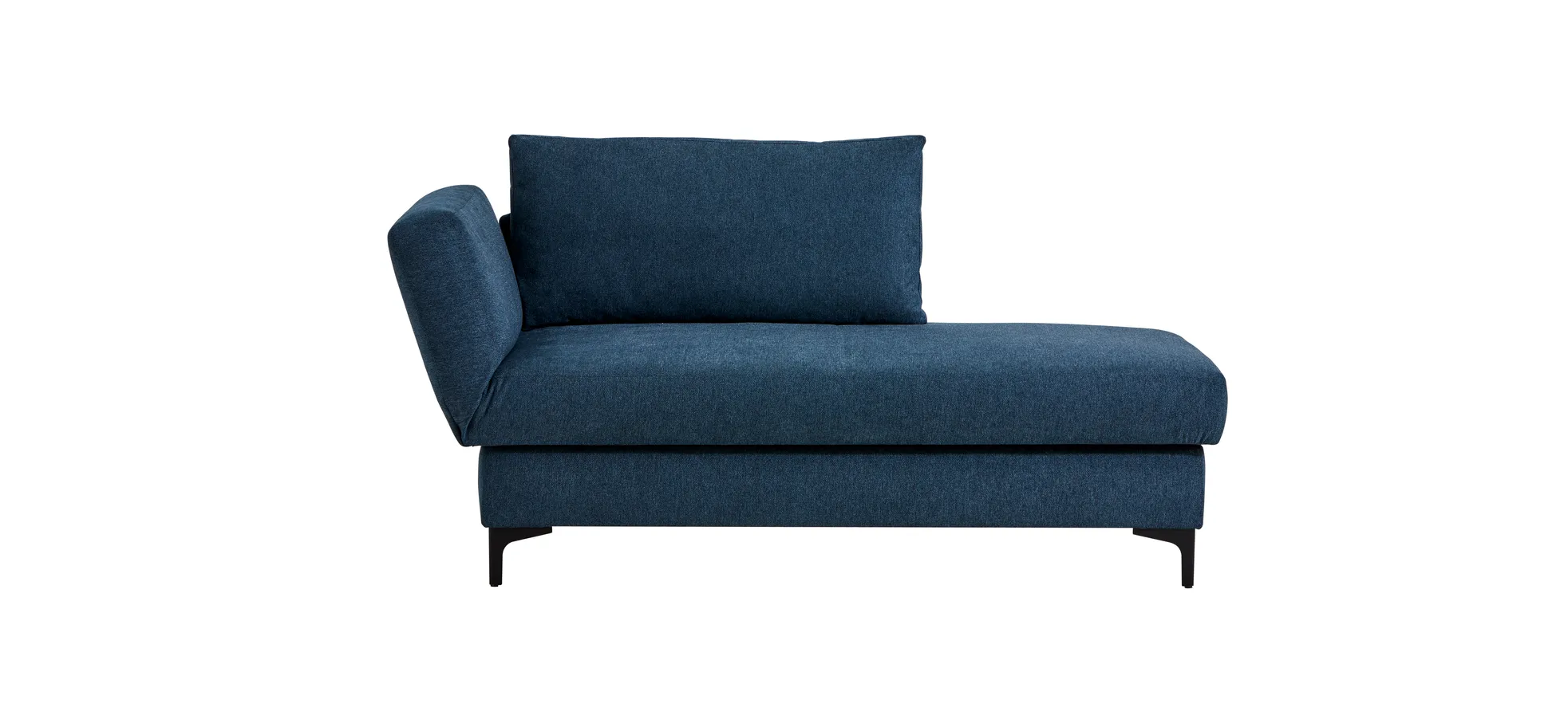 Schlafsofa Verano - Ausrichtung links inkl. Schlaffunktion und Bettkasten, Stoff, Petrol 133988