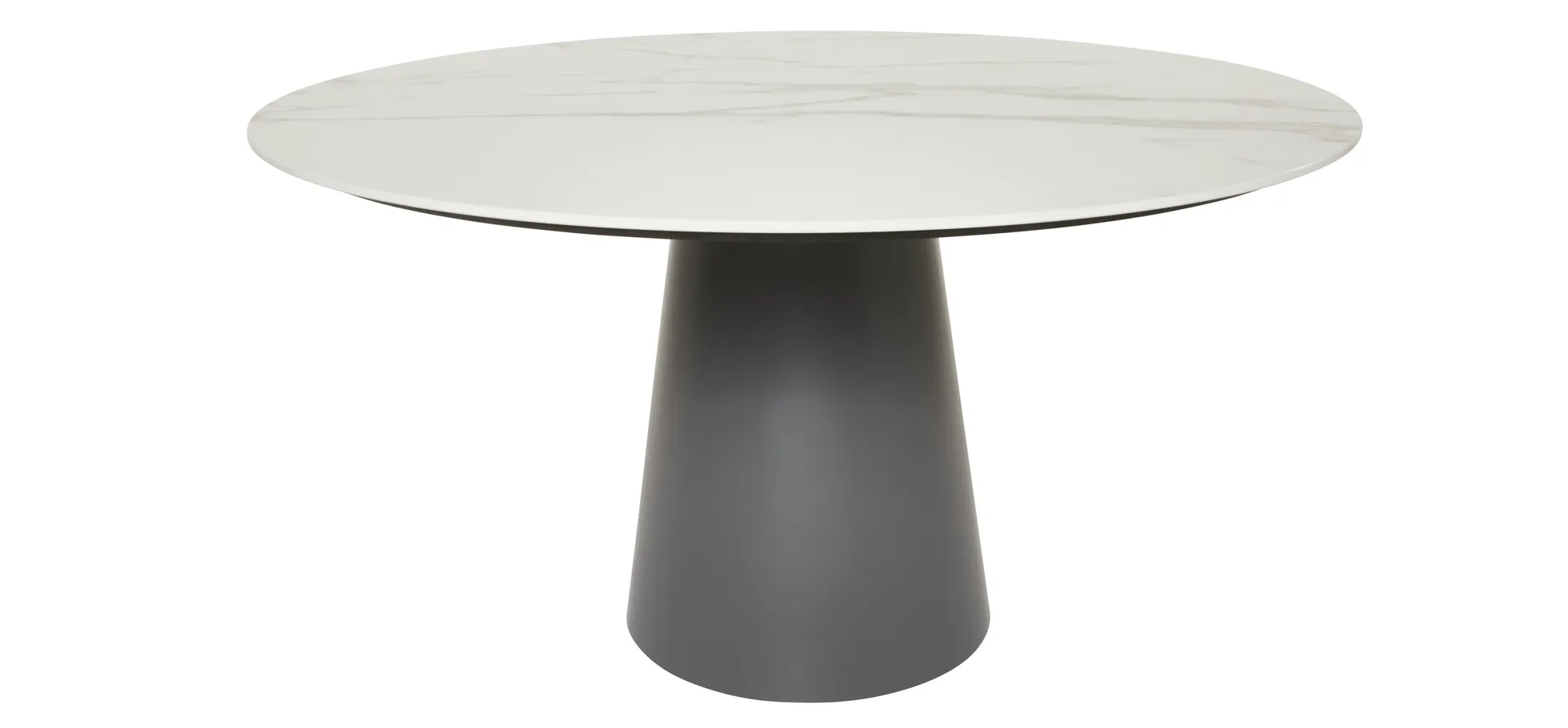 Couchtisch Cono - DH 80x45 cm, Keramik, Weiß 3027072