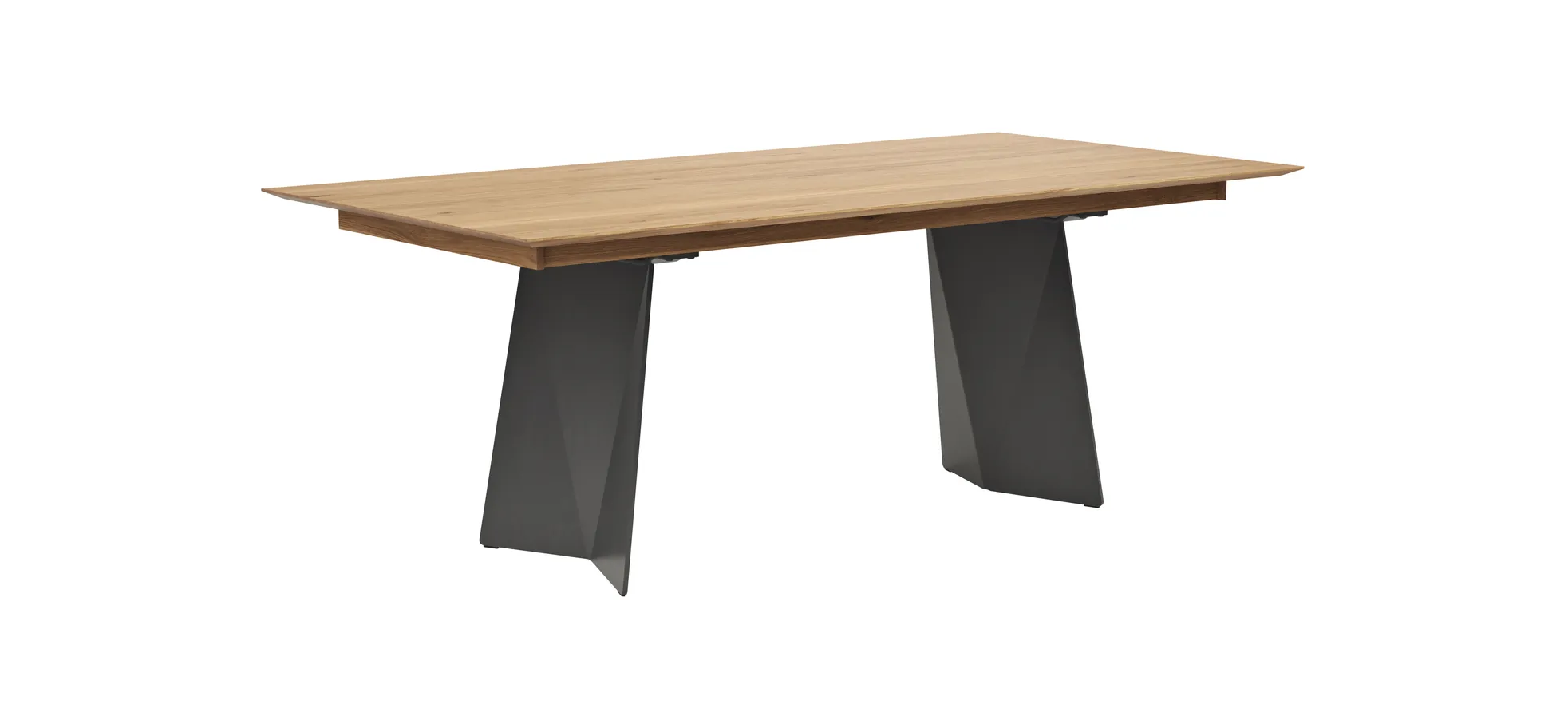 Esstisch 3100 - LB ca. 200x100 cm, ausziehbar, Asteiche massiv, Geölt,  200024