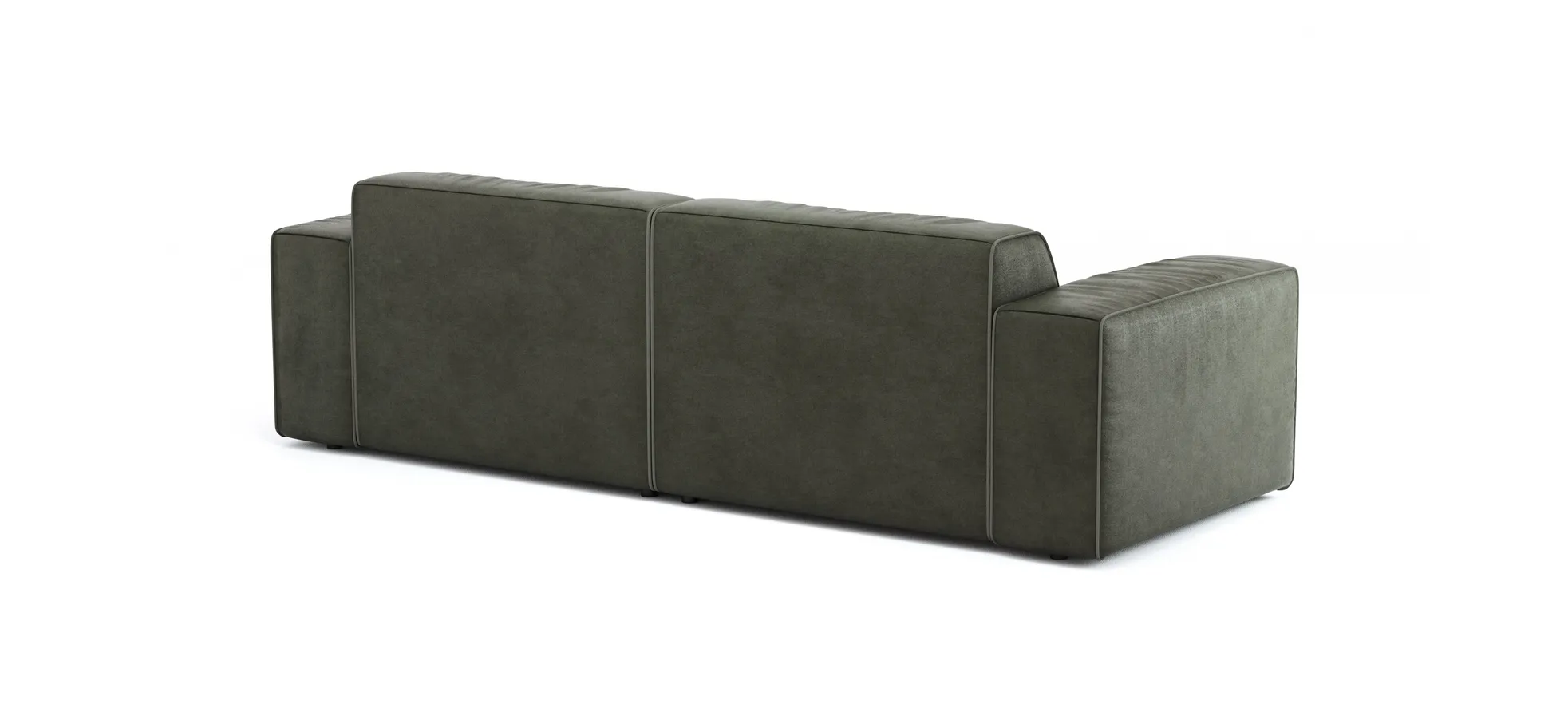 Sofa Elementos - 3 Sitzer, Stoff, Olive