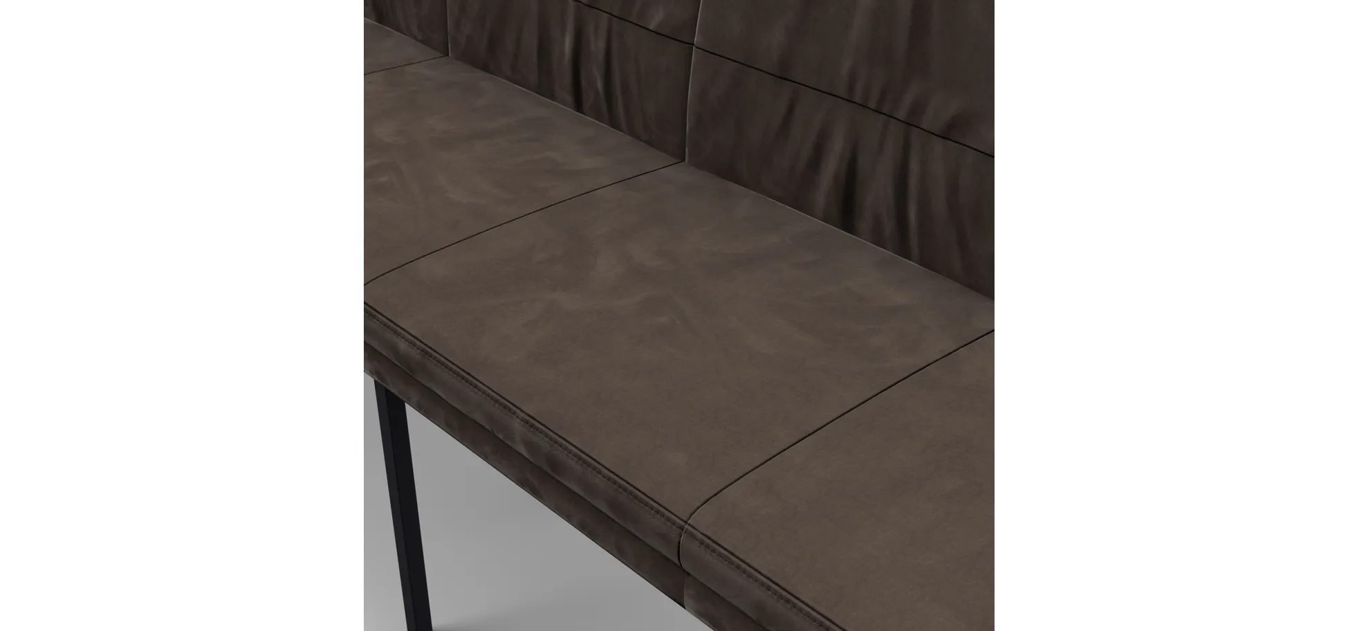 Polsterbank Salamanca - Breite ca. 200 cm, Stoff, Olive