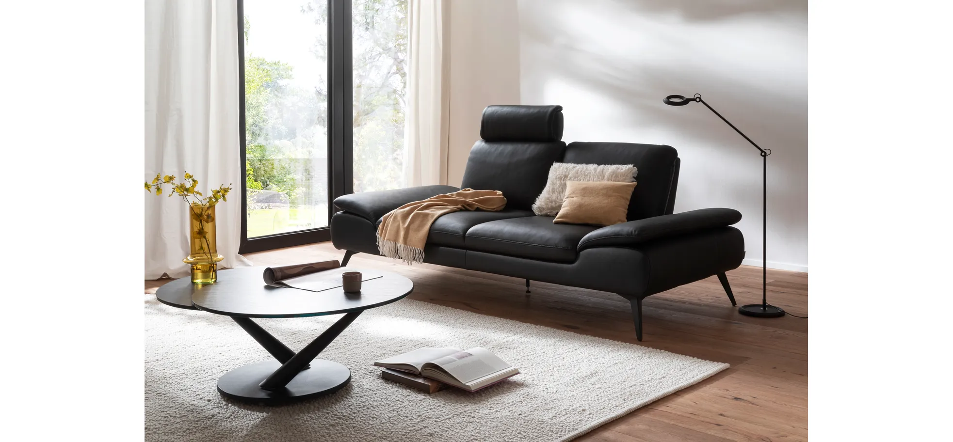 Sofa Collina - 3-Sitzer, Stoff, Eukalyptus