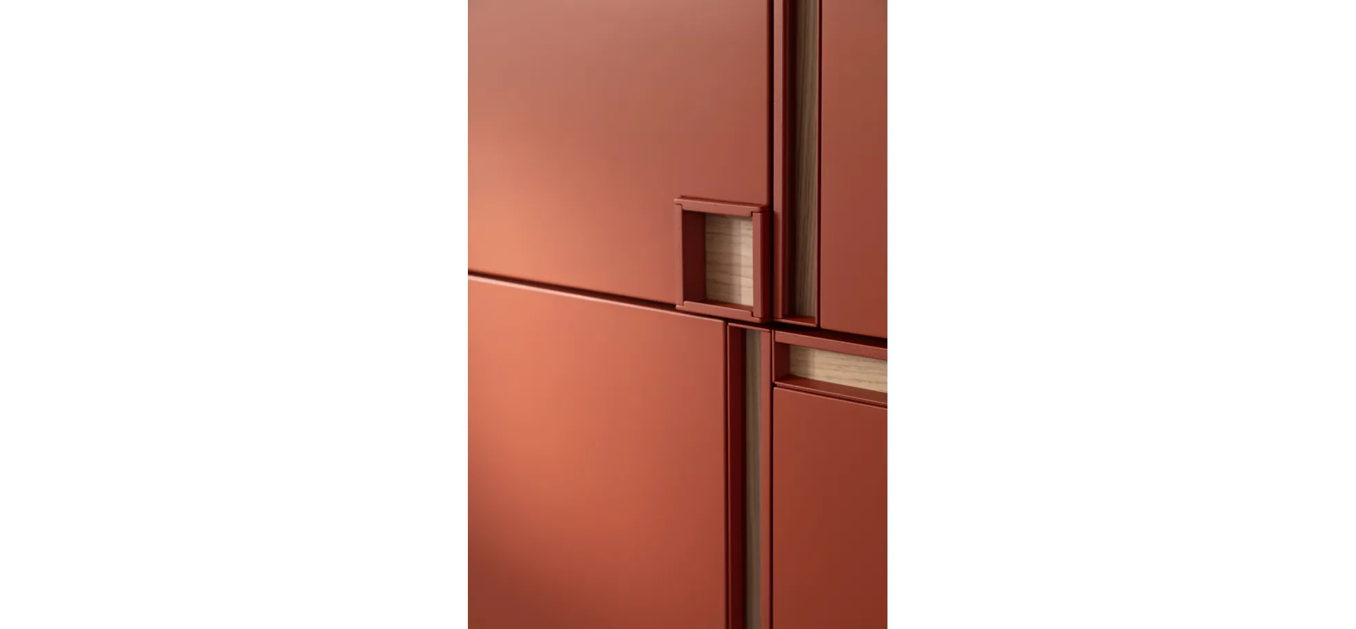 Highboard Venzone - BHT ca. 109x148x41 cm, Lack, Campari