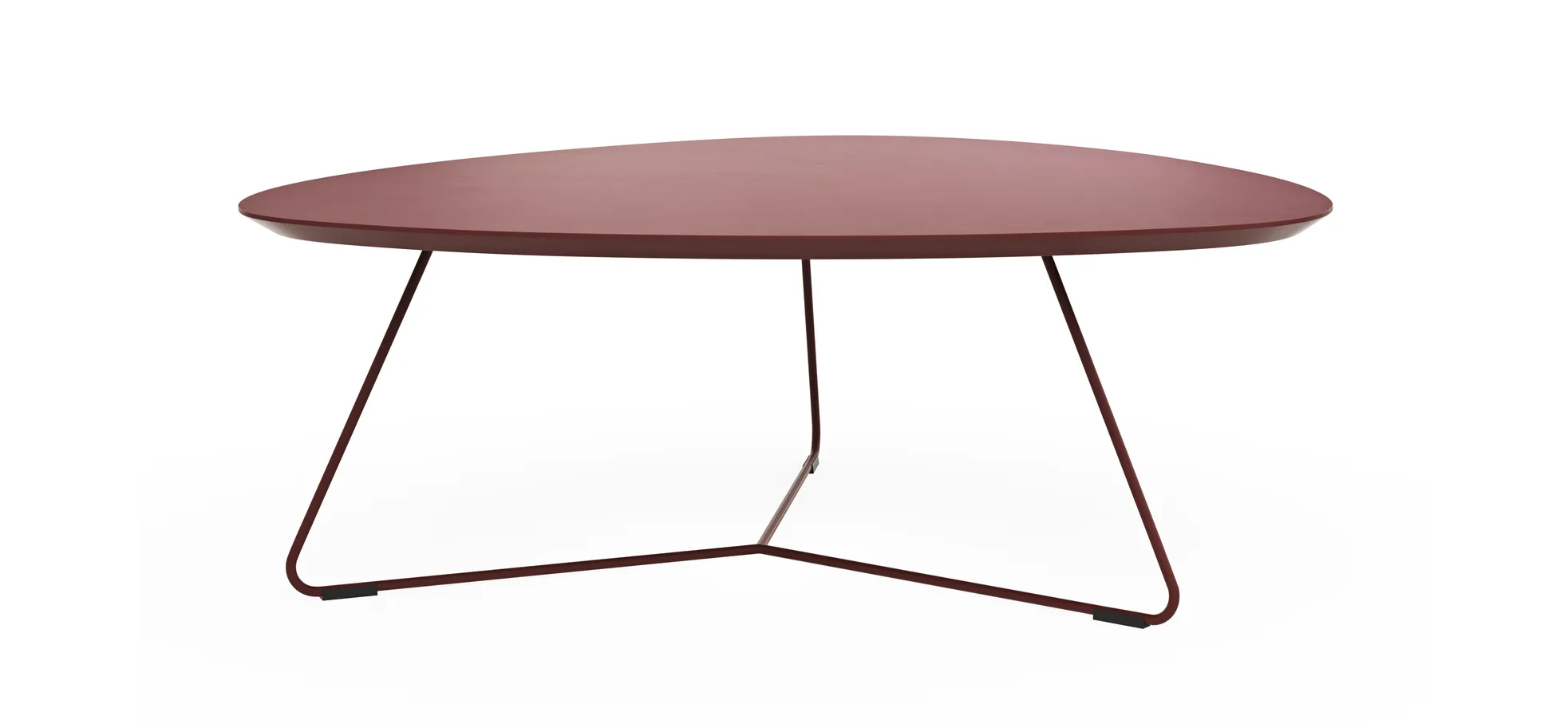 Couchtisch Fano - LBH ca. 87x78x33 cm, Fenix, Bordeaux 3027543