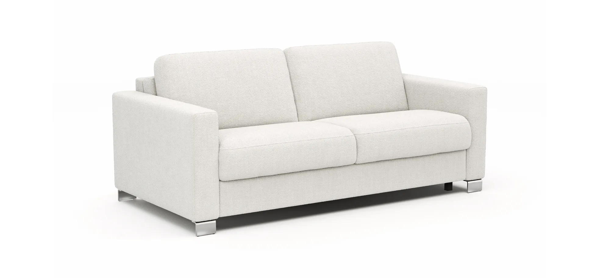 Sofa Nuoro - 2,5-Sitzer inkl. Schlaffunktion, Armlehne 1, Stoff, Natur
