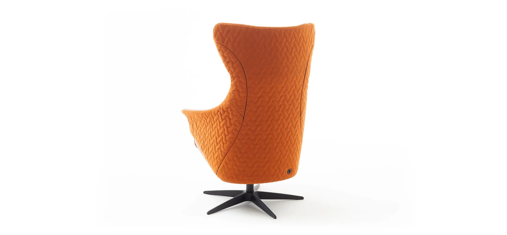 Relaxseessel Follina - Relaxfunktion (motorisch), Leder, Stoff, Cognac