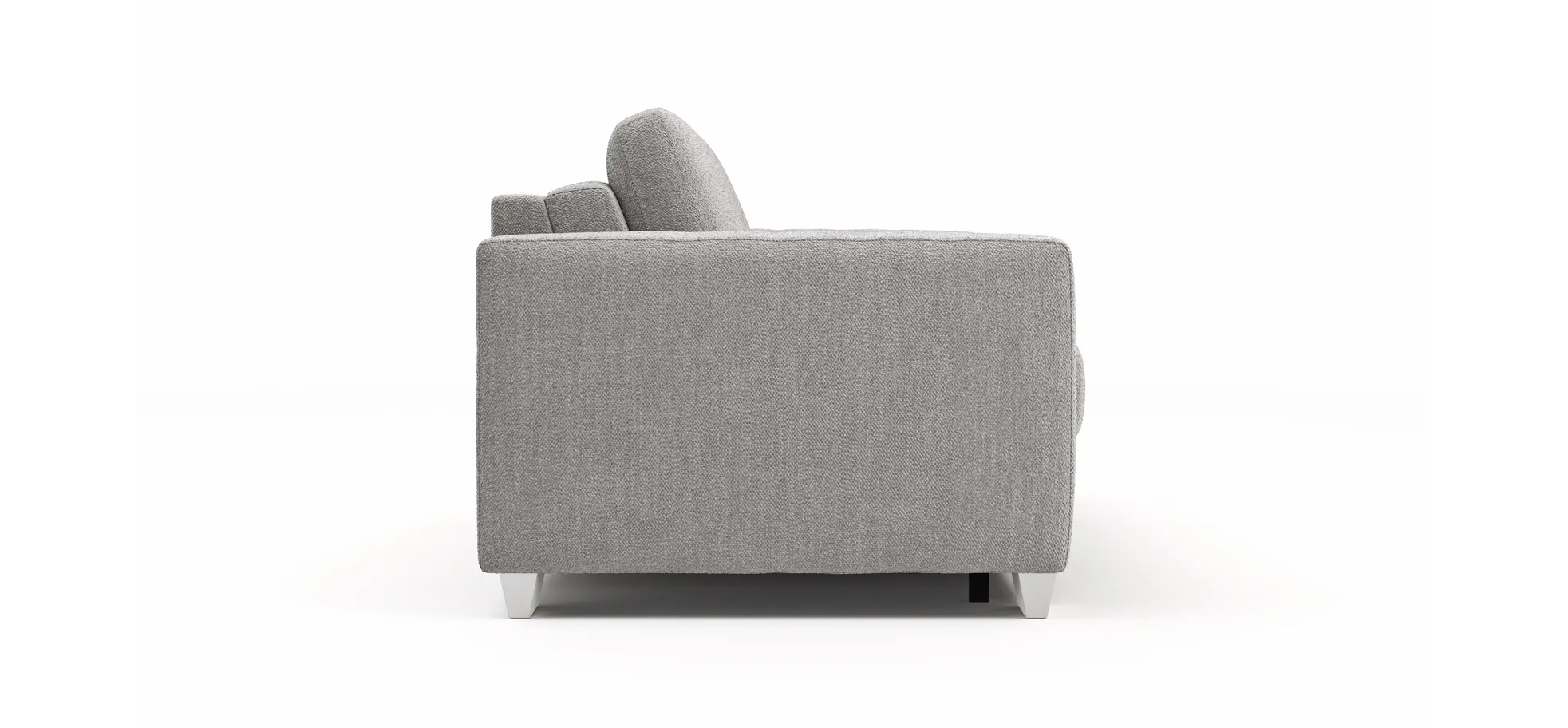 Sofa Nuoro - 2,5-Sitzer inkl. Schlaffunktion, Armlehne breit, Stoff, Grau
