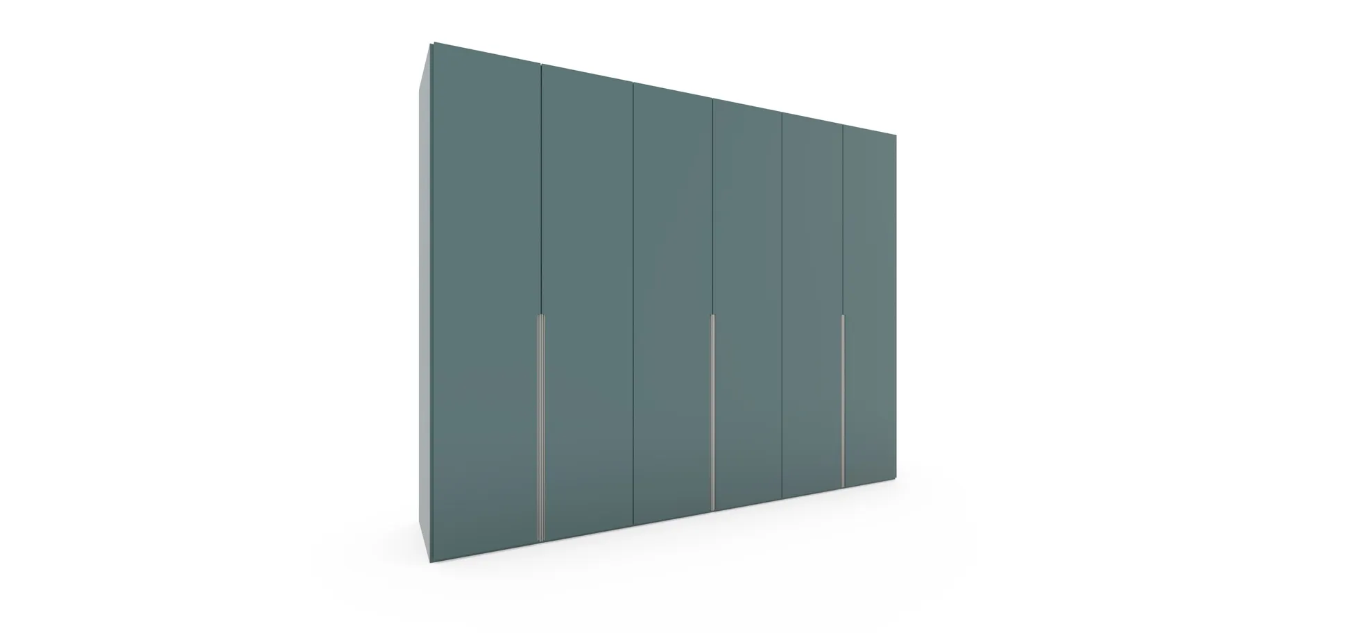 Drehtürenschrank Loretto - B ca. 304 cm. Lack Matt, Salbei 134518