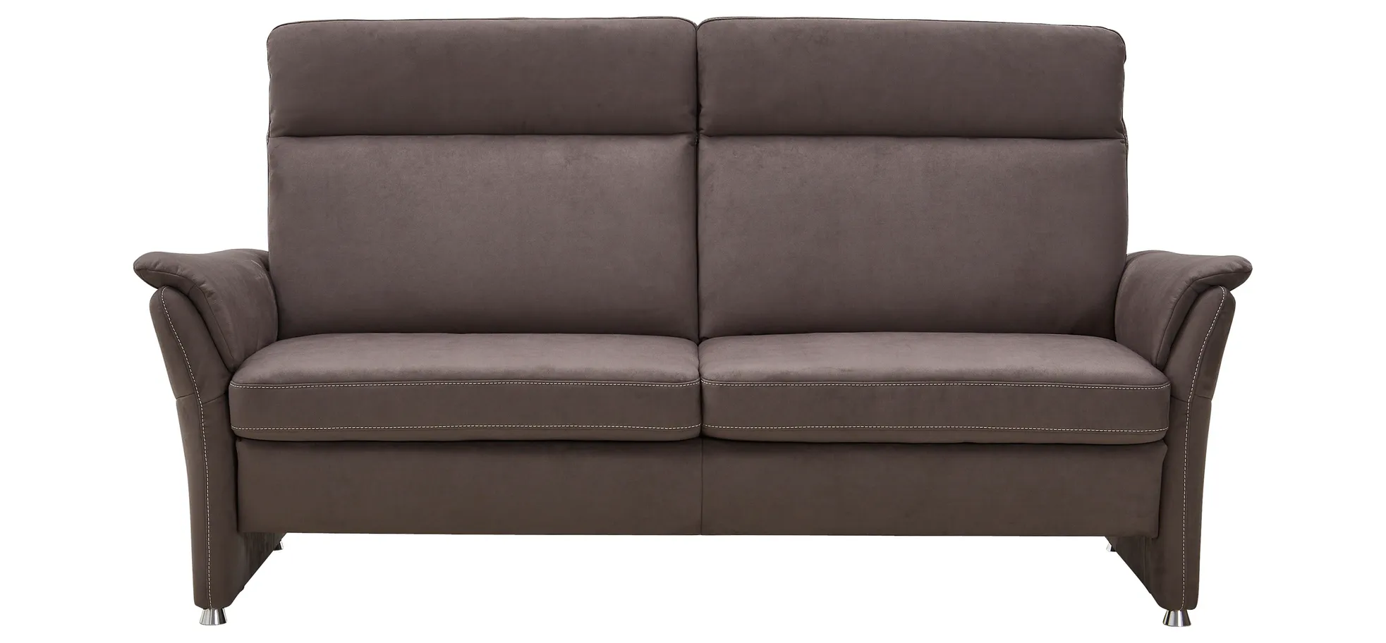 Sofa Arima - 2-Sitzer inkl. Relaxfunktion (motorisch), Stoff, Dunkelbraun 1010068