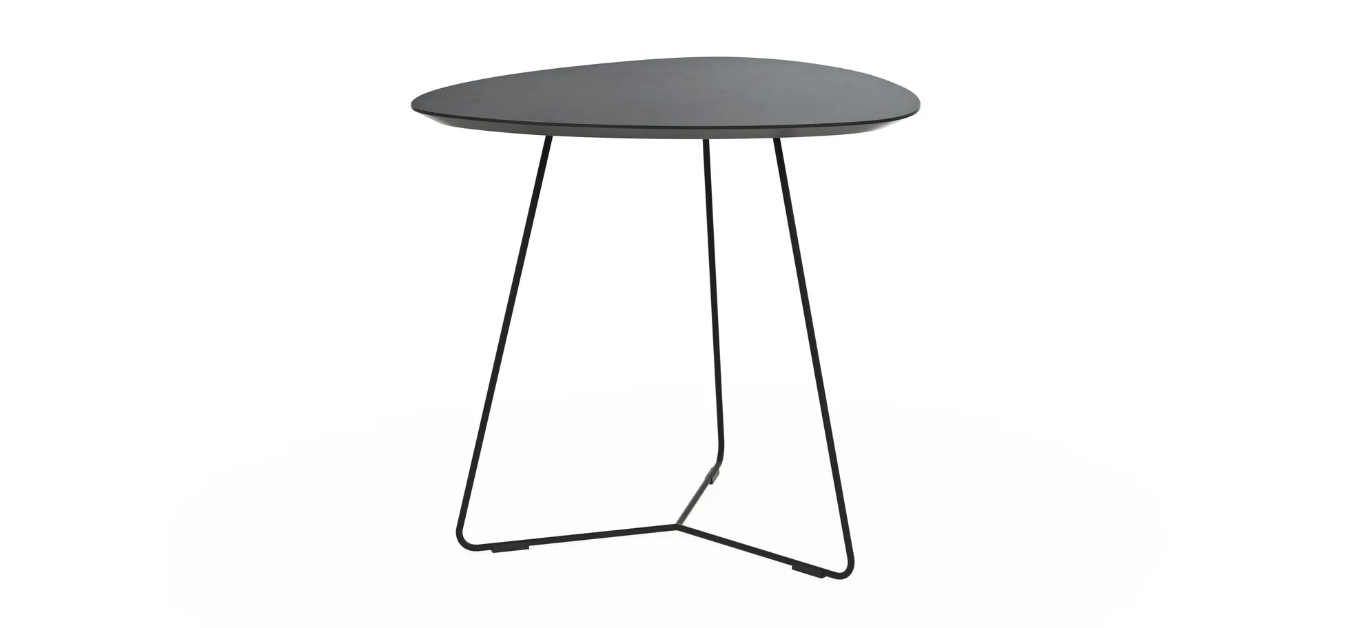 Ecktisch Fano - LBH ca. 59x50x55 cm, Fenix, Schwarz 117609