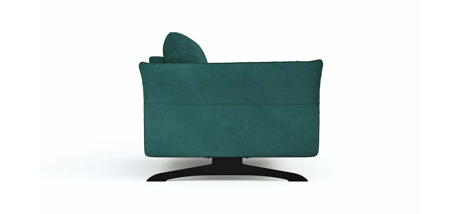 Sofa Melida - 2-Sitzer inkl. Schlaffunktion, Stoff, Smaragd