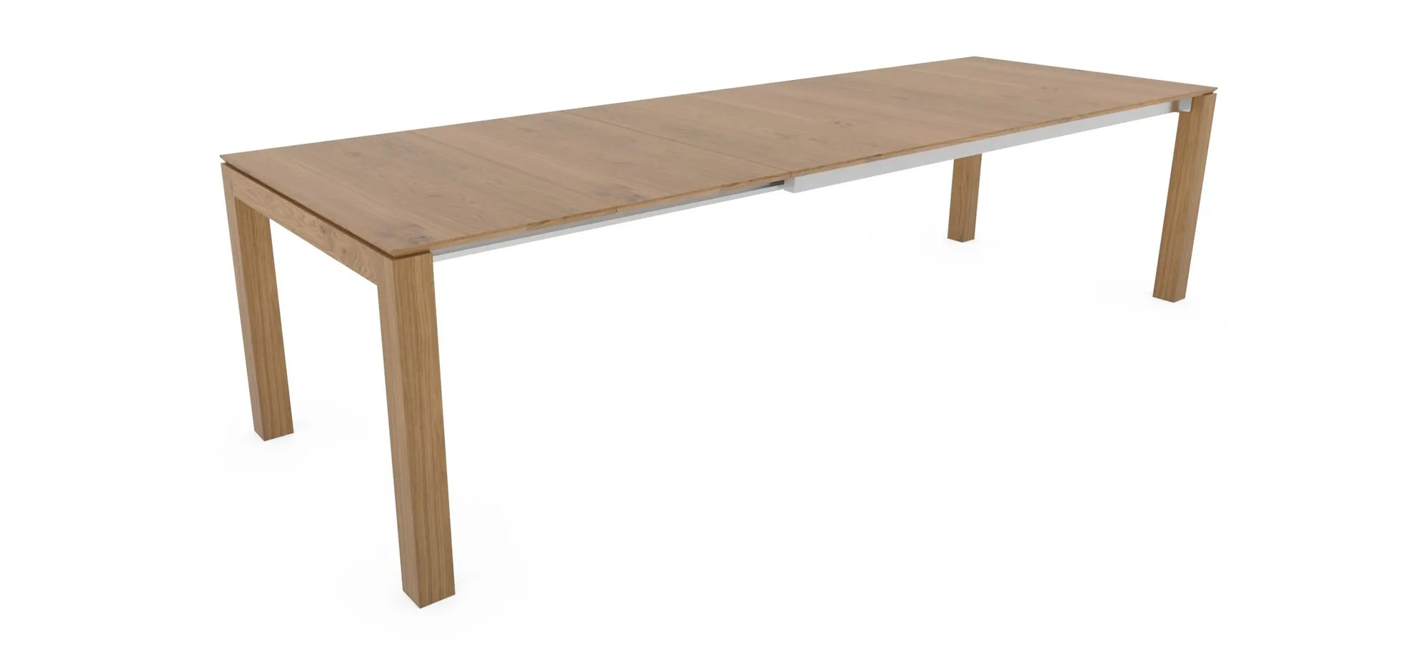 Esstisch 3400 - LB ca. 200x100 cm, ausziehbar, Asteiche massiv, Geölt