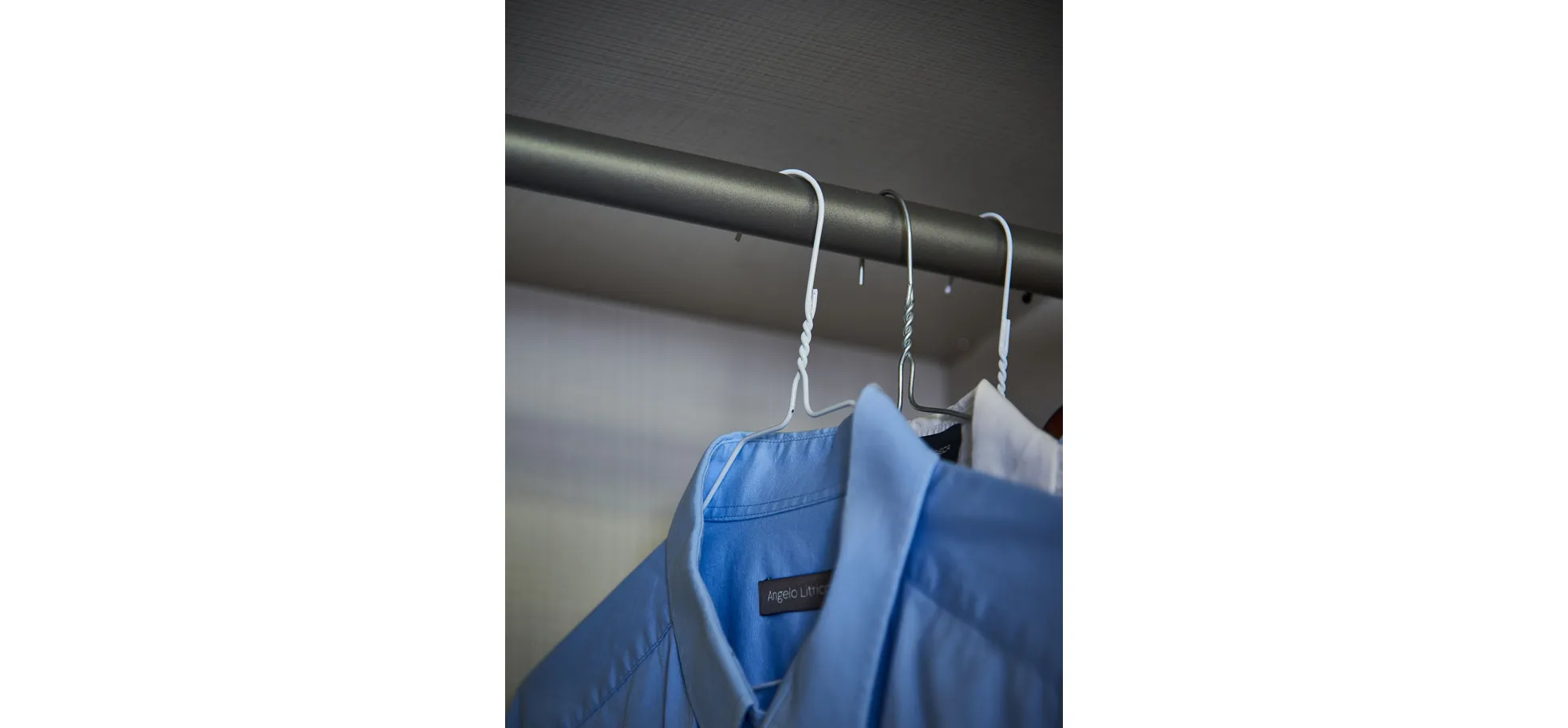 Drehtürenschrank Loretto - B ca. 280 cm, Melamin matt, Weiß