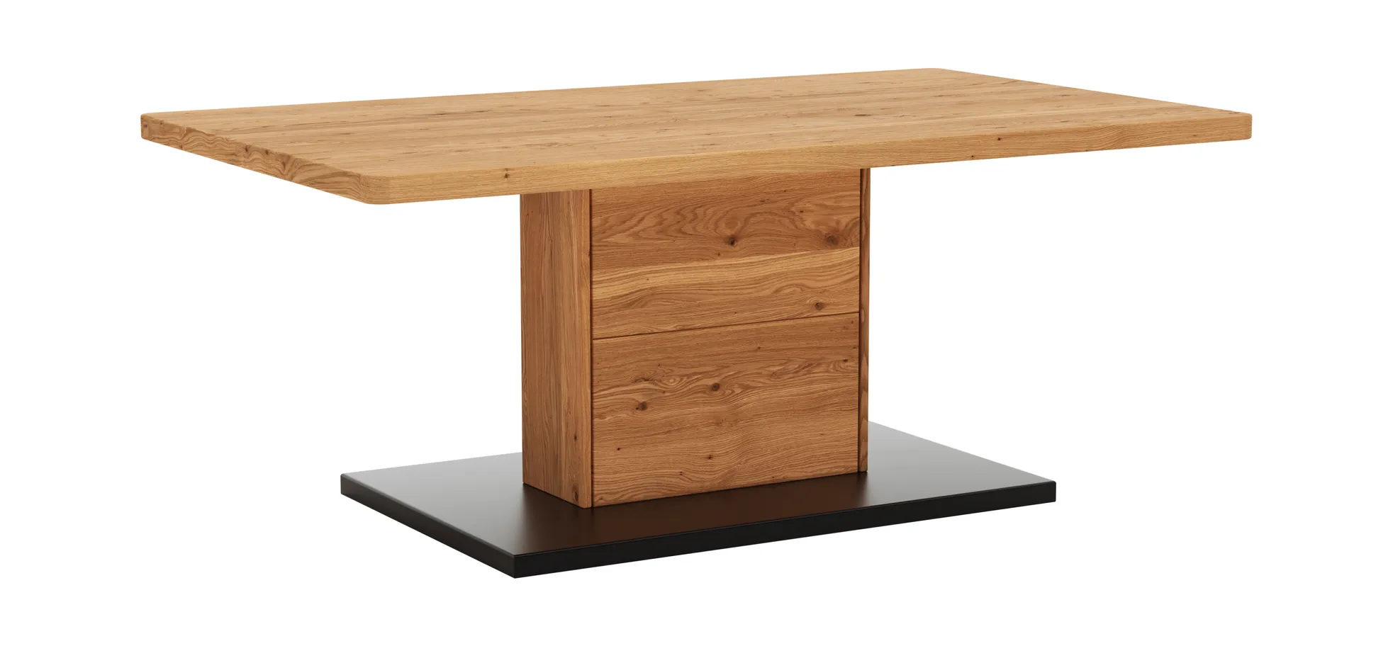 Couchtisch Fibra - LBH 110x65x45 cm, Asteiche massiv 146137