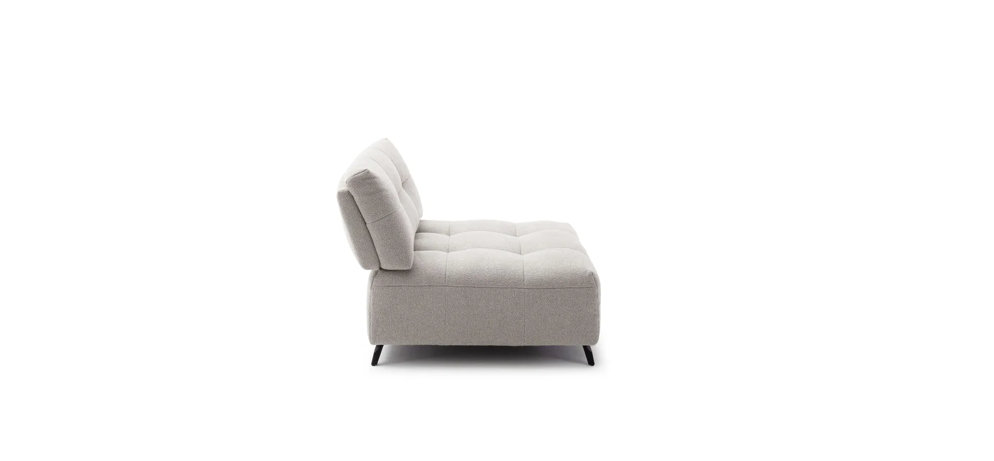 Sessel Comodo - 1-Sitzer, Stoff, Offwhite