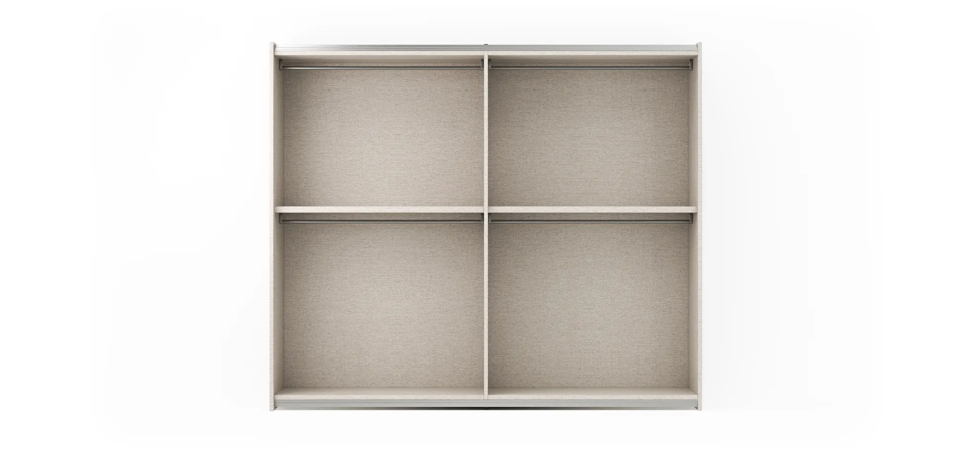 Schiebetürenschrank Loretto - B ca. 280 cm, Lack matt, Dunkelgrau