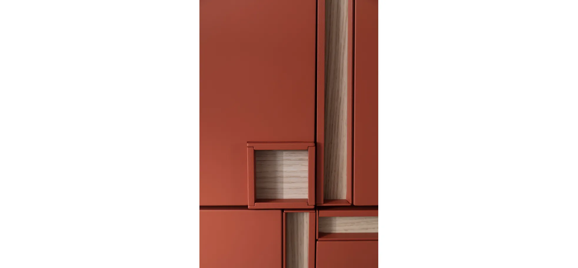 Highboard Venzone - BHT ca. 109x148x41 cm, Lack, Campari
