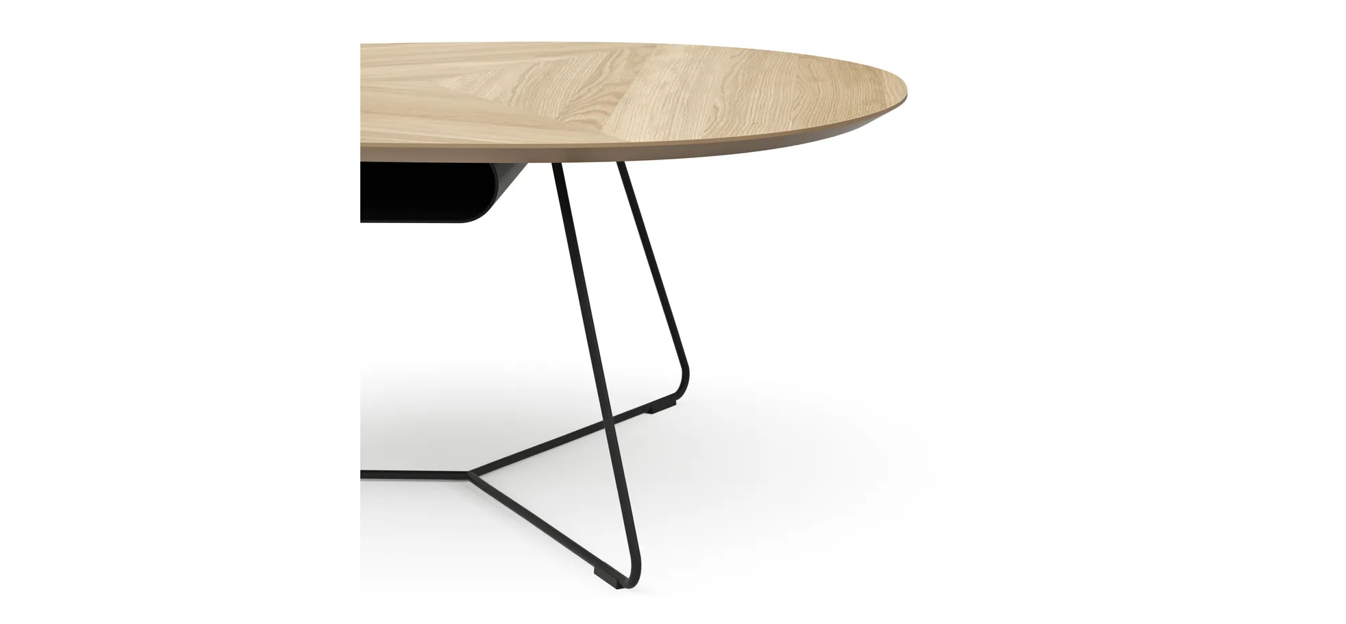 Couchtisch Fano - LBH ca. 121x75x38 cm, Eiche natur, Furnier