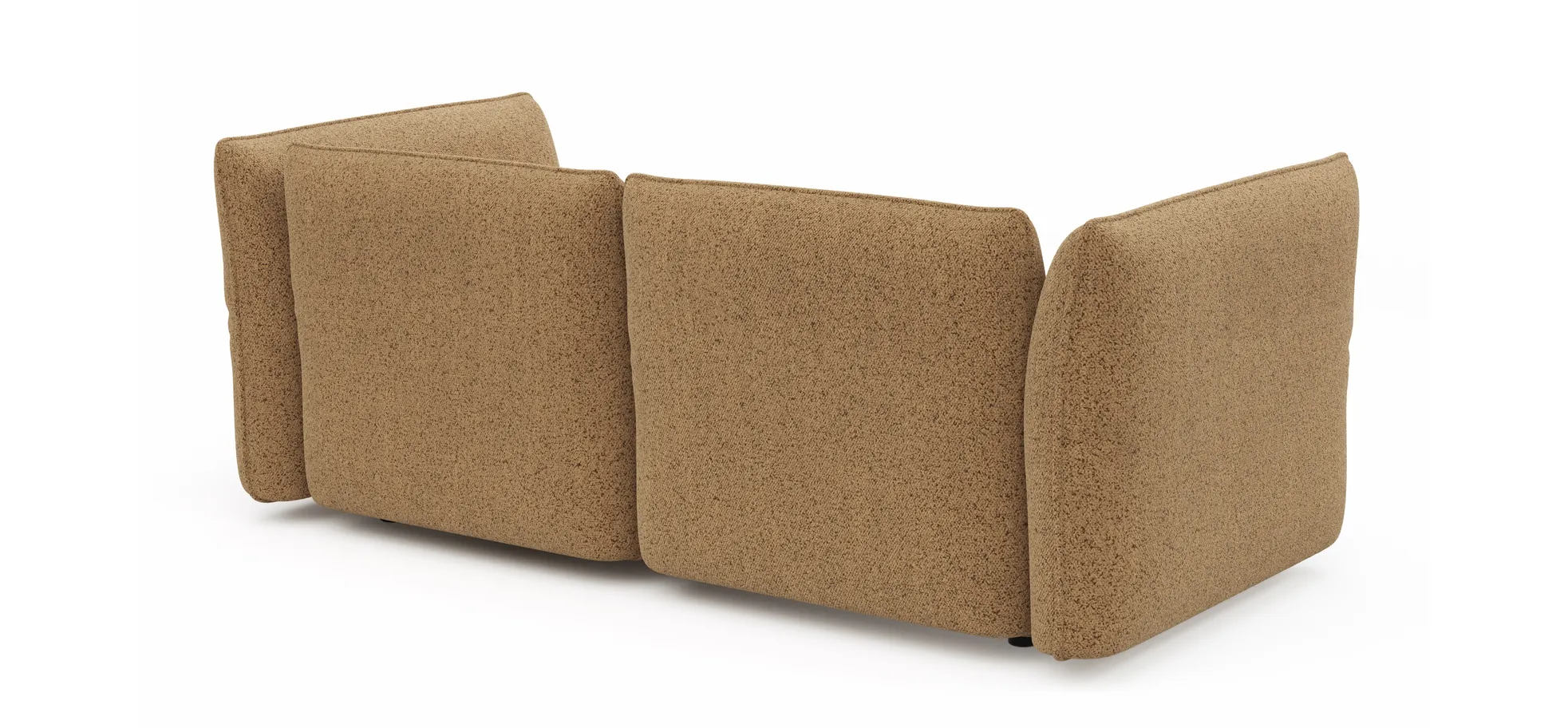 Sofa Motone - 3-Sitzer, Stoff, Kurkuma
