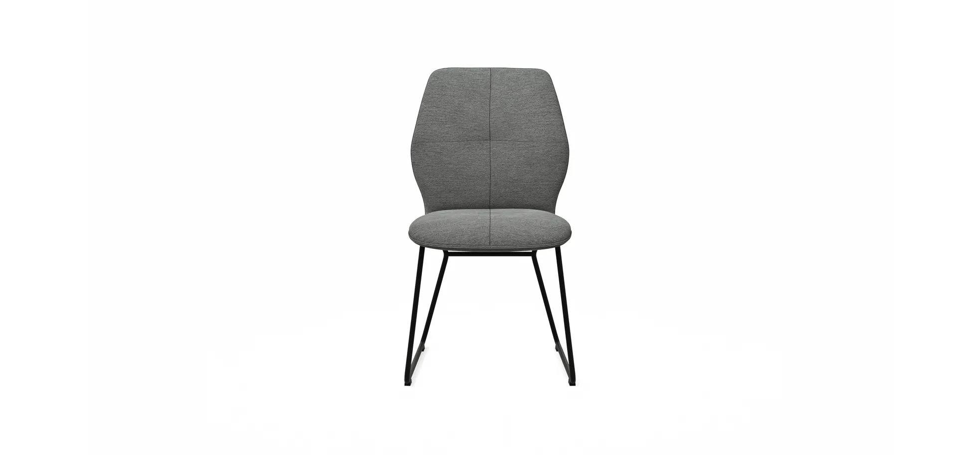 Stuhl Dinner - Stoff, Grau