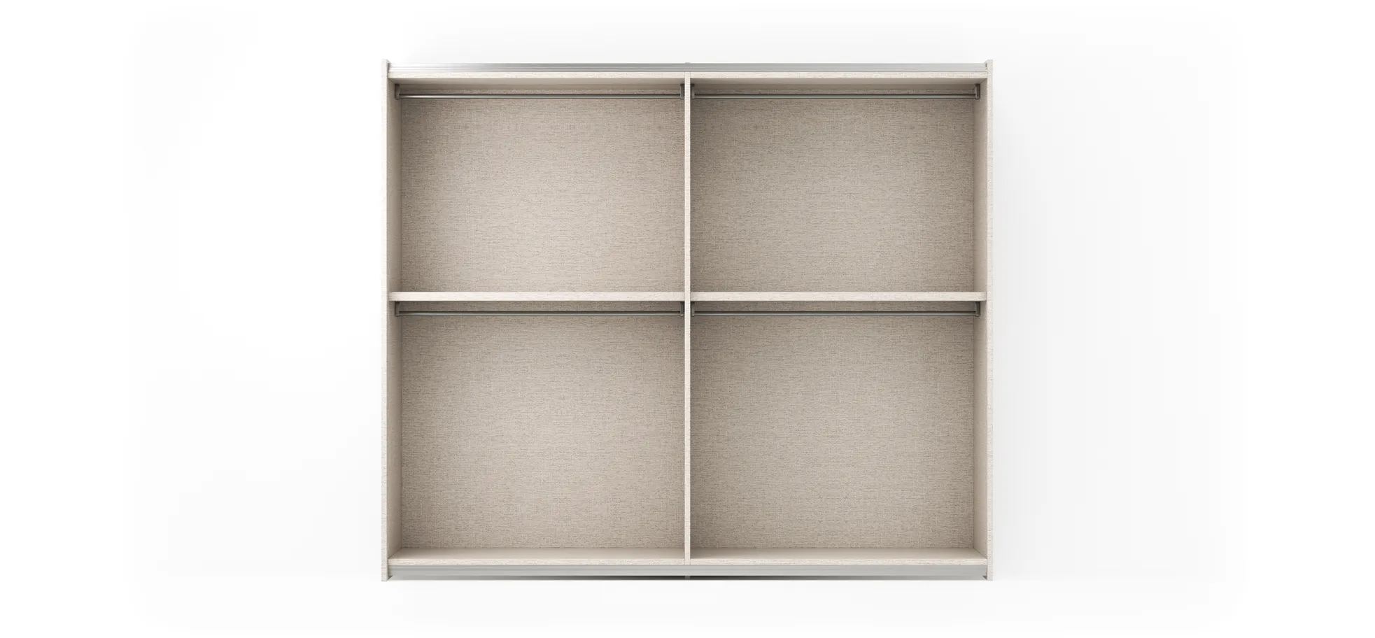 Schiebetürenschrank Loretto - B ca. 280 cm, Lack matt, Perlmutt