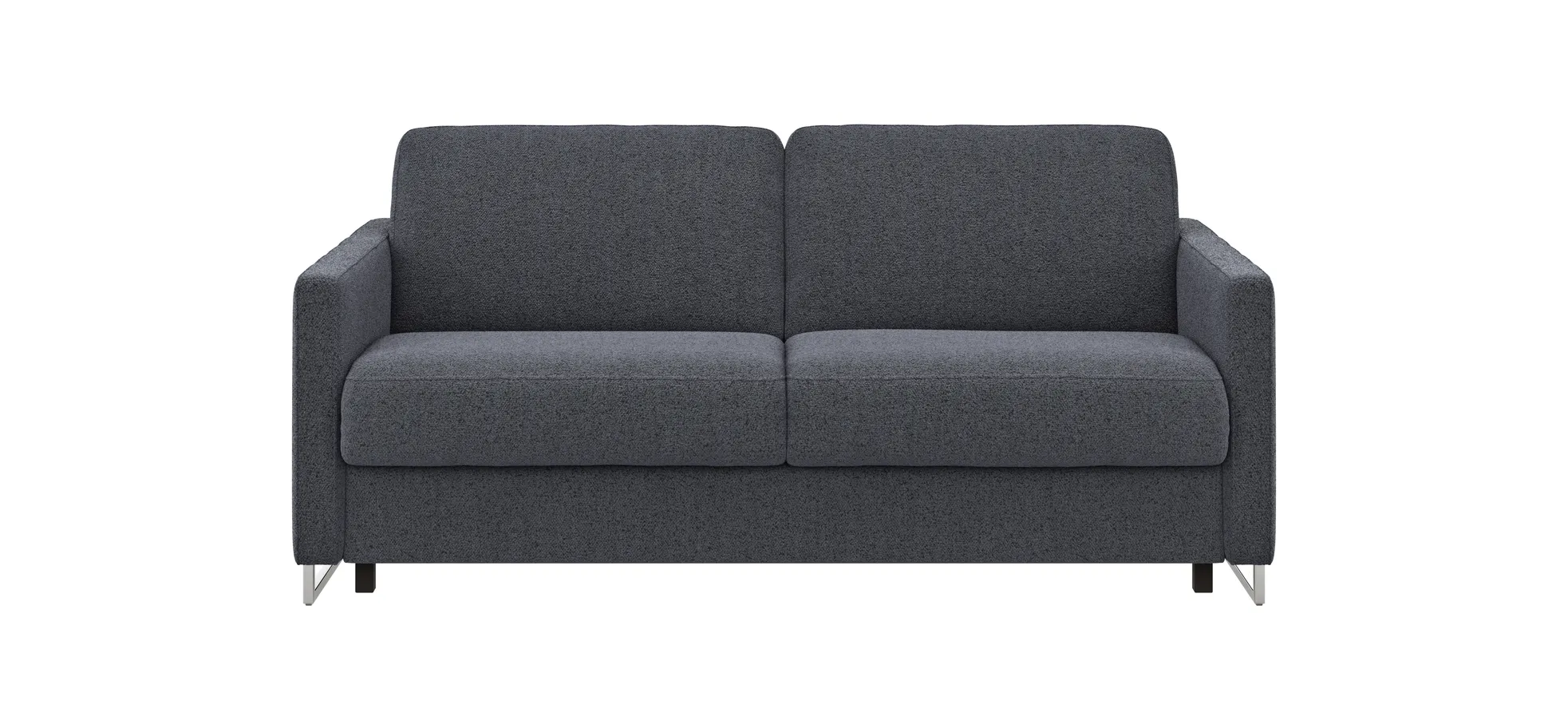 Sofa Nuoro - 2,5-Sitzer inkl. Schlaffunktion, Armlehne mit Kufe, Stoff, Eisblau 109137