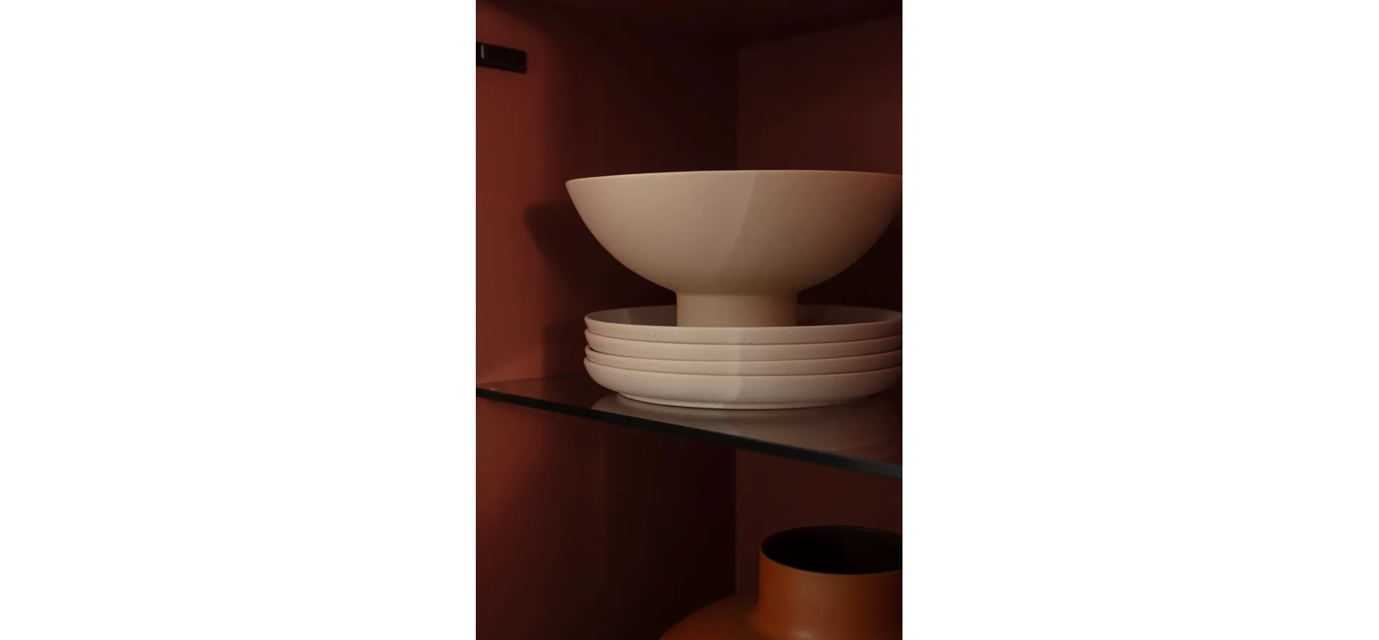 Highboard Venzone - BHT ca. 109x148x41 cm, Lack, Campari