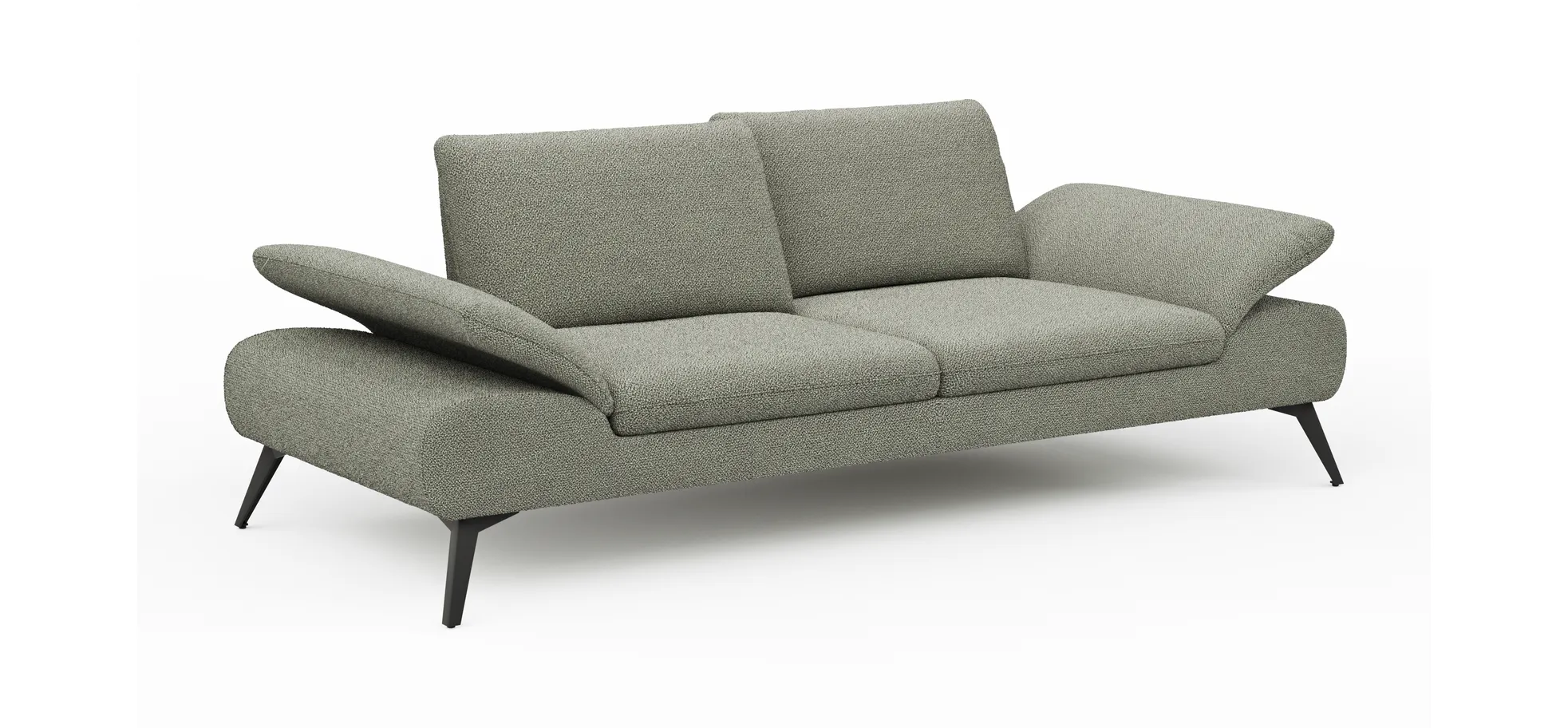Sofa Collina - 3-Sitzer, Stoff, Eukalyptus