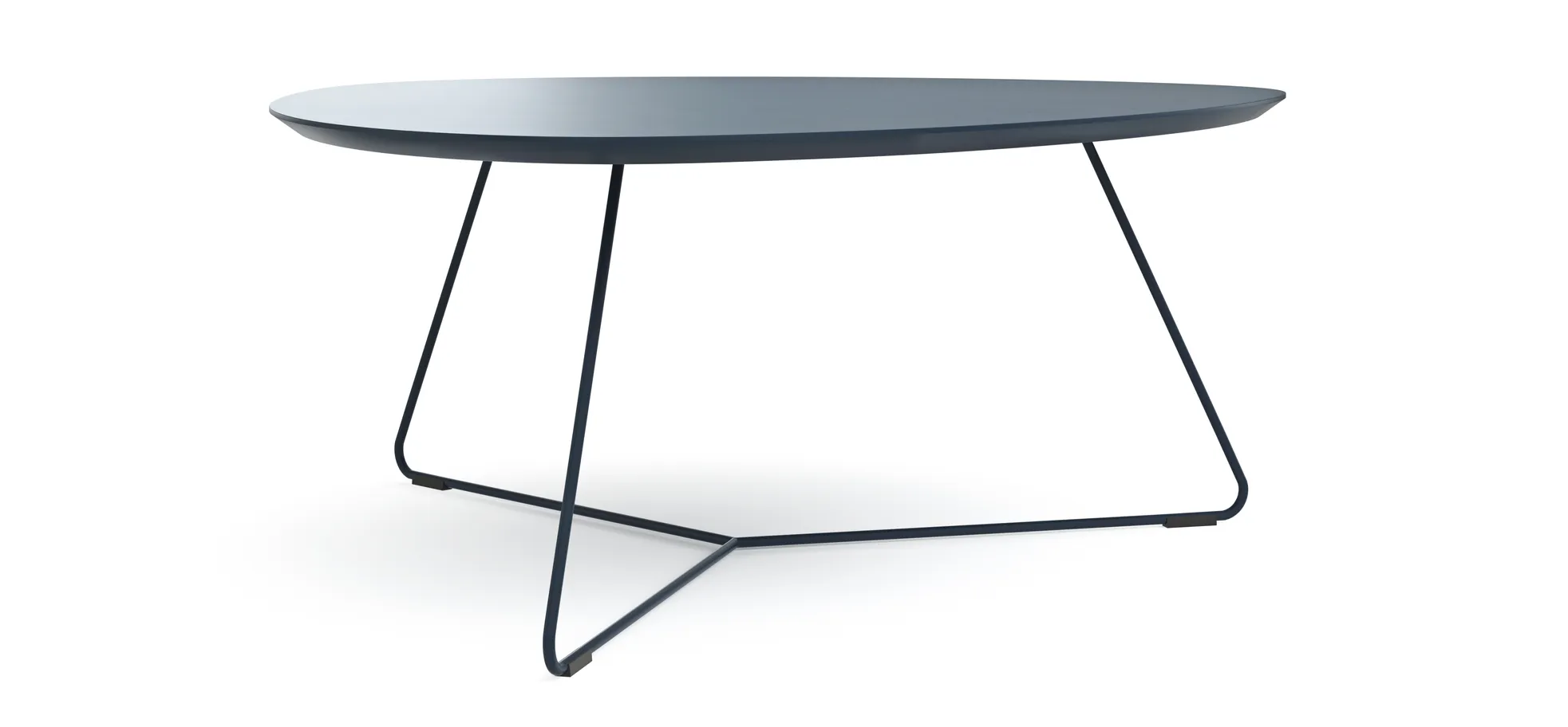 Couchtisch Fano - LBH ca. 96x86x38 cm, Fenix, Dunkelblau