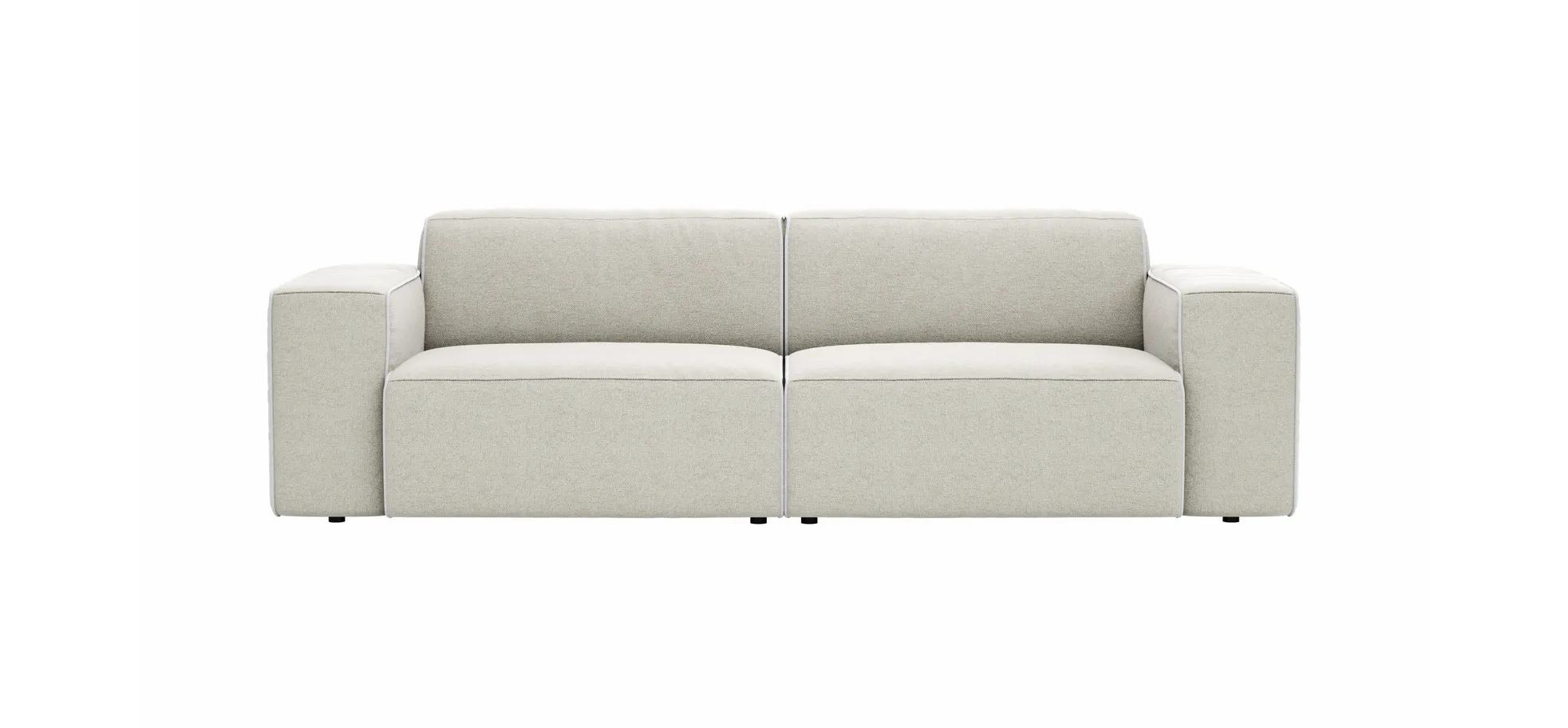 Sofa Elementos - 3-Sitzer, Stoff, Natur 137990