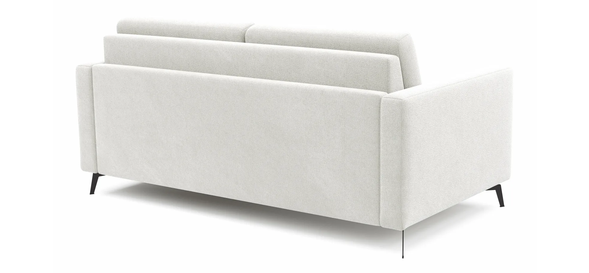Schlafsofa Laredo - 2,5-Sitzer inkl. Schlaffunktion, Stoff, Offwhite