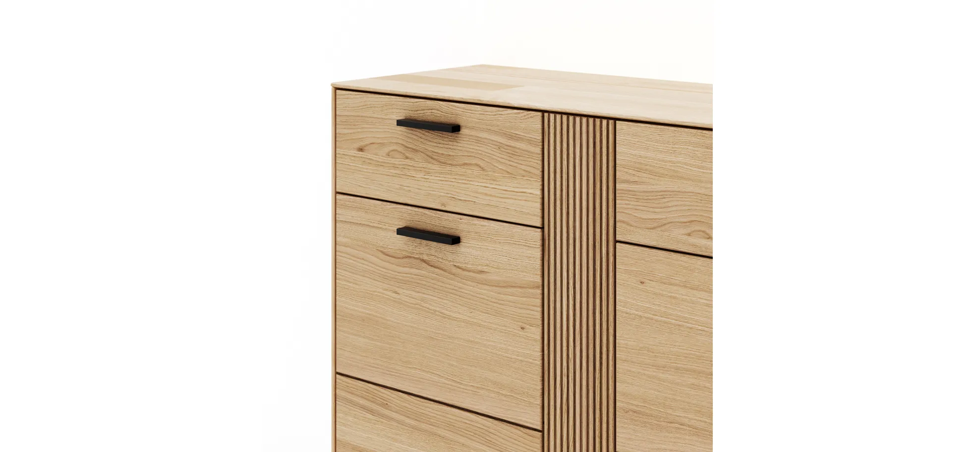 Sideboard Estana - Eiche massiv, legno