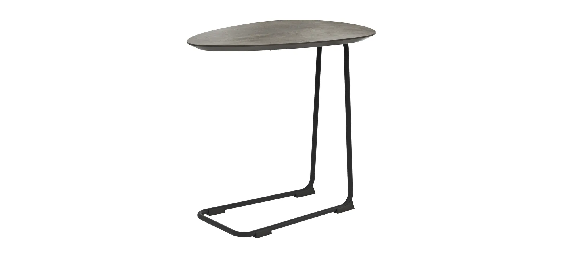 Sofatisch Fano - LBH ca. 57x39x54 cm, HPL Laminat, Graubraun 109126