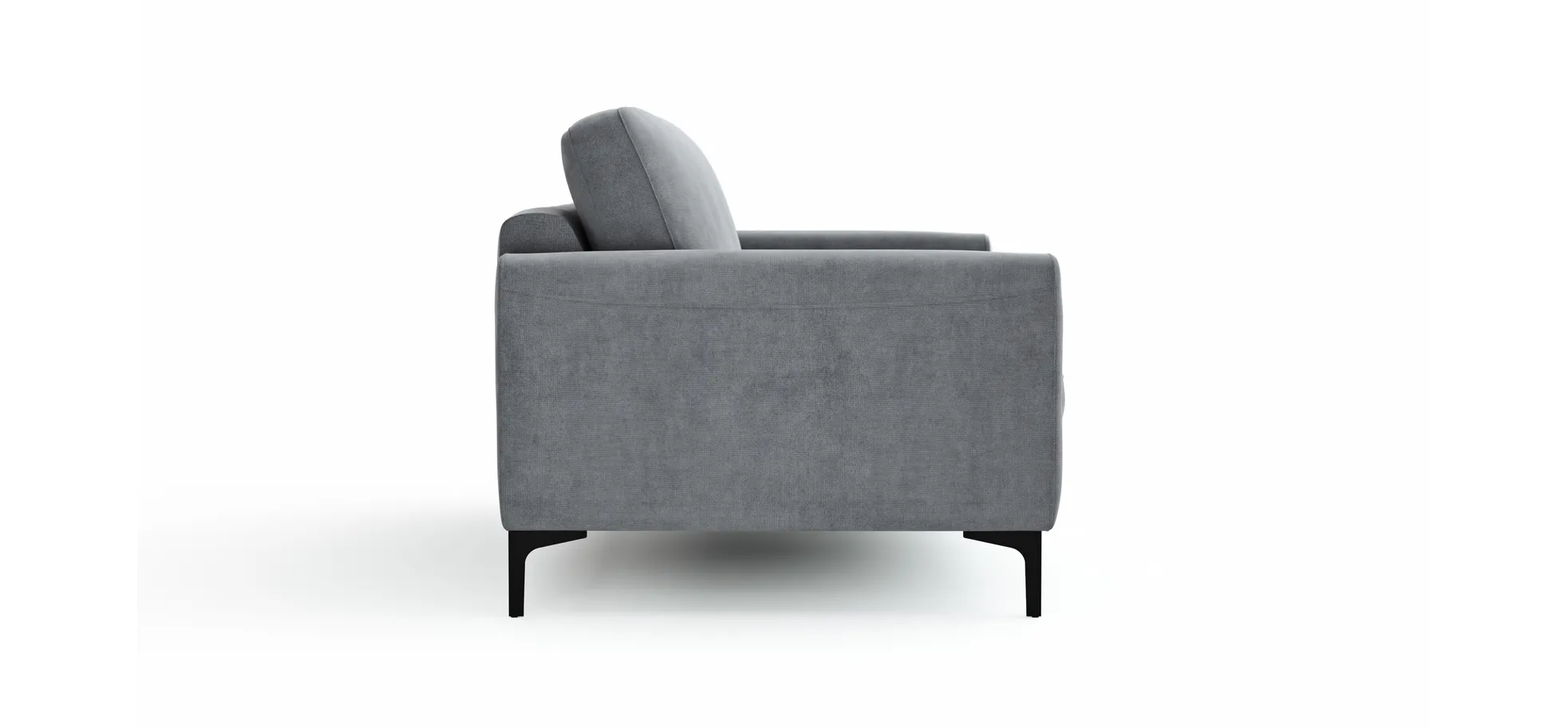 Sofa Oviedo - 2-Sitzer, Stoff, Grau