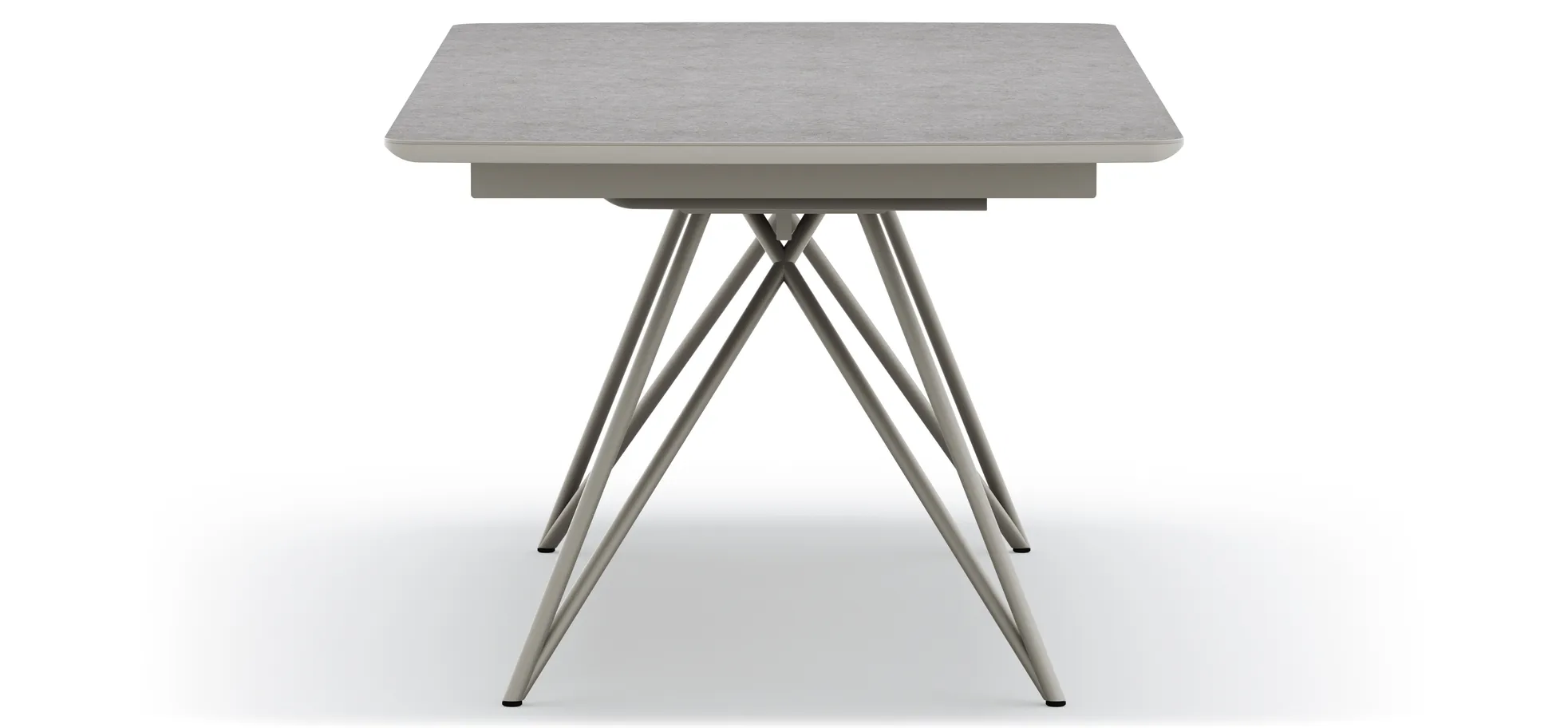 Esstisch Sedana - ausziehbar, LB ca. 200x100 cm, HPL, Grau