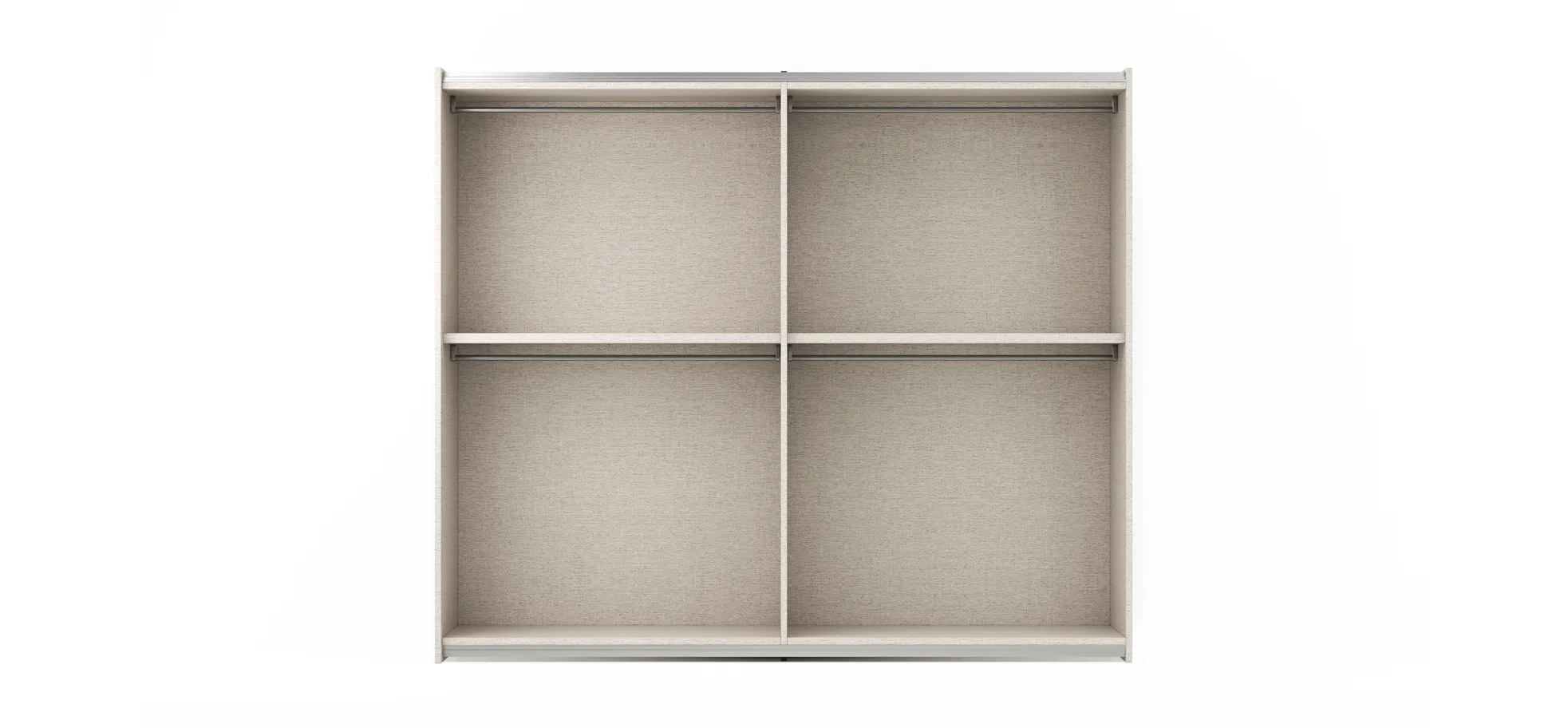 Schiebetürenschrank Loretto - B ca. 280 cm, Lack matt, Anthrazit