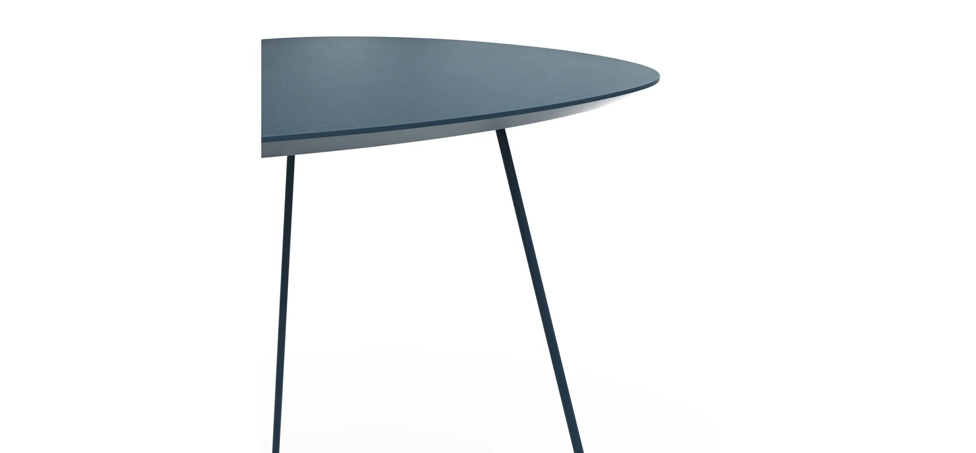 Ecktisch Fano - LBH ca. 59x50x55 cm, Fenix; Dunkelblau