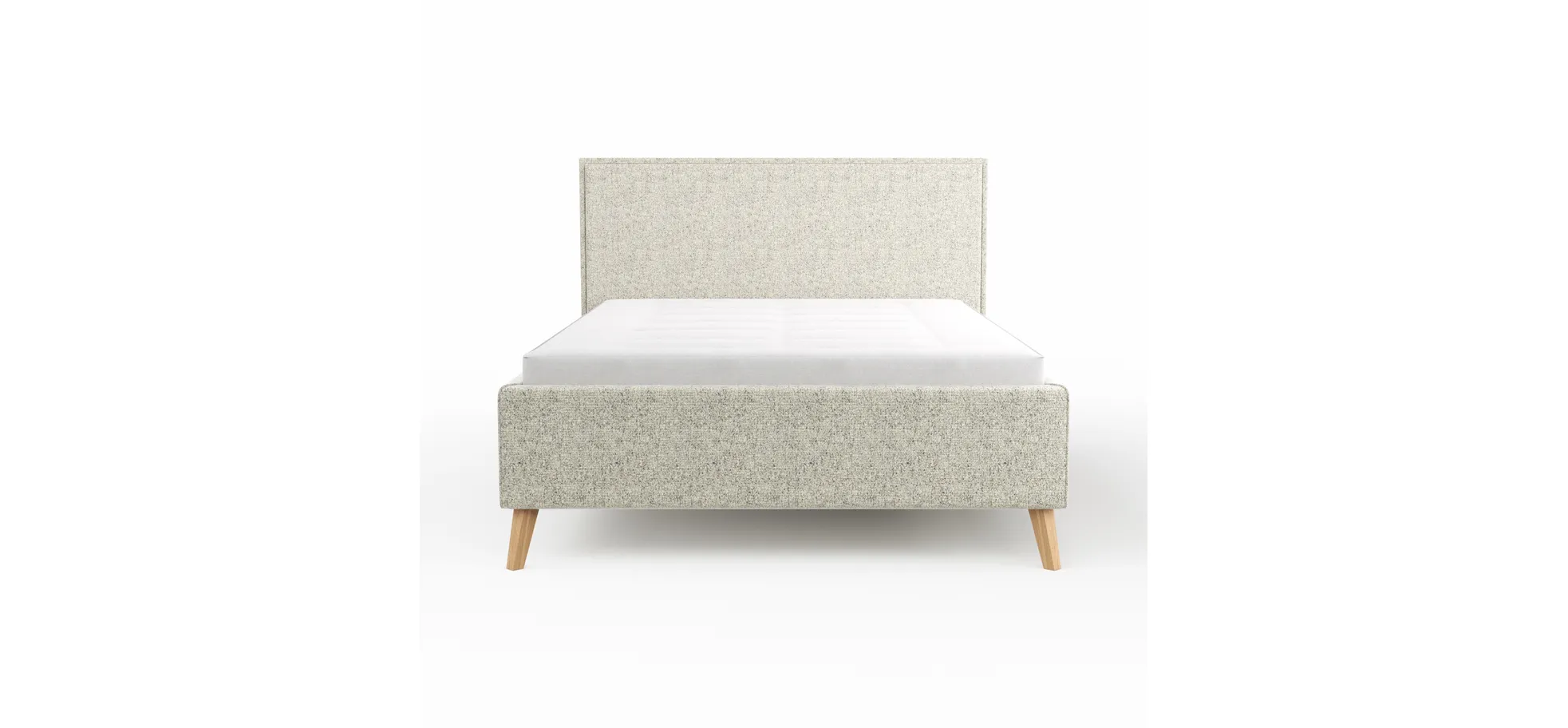 Bettgestell Carmen - Liegefläche ca. 140x200cm, Stoff, Beige