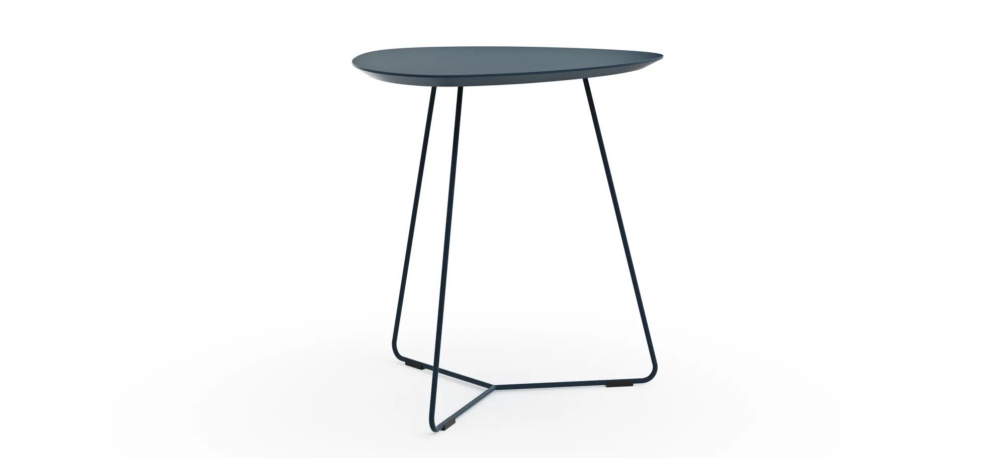 Ecktisch Fano - LBH ca. 59x50x55 cm, Fenix; Dunkelblau