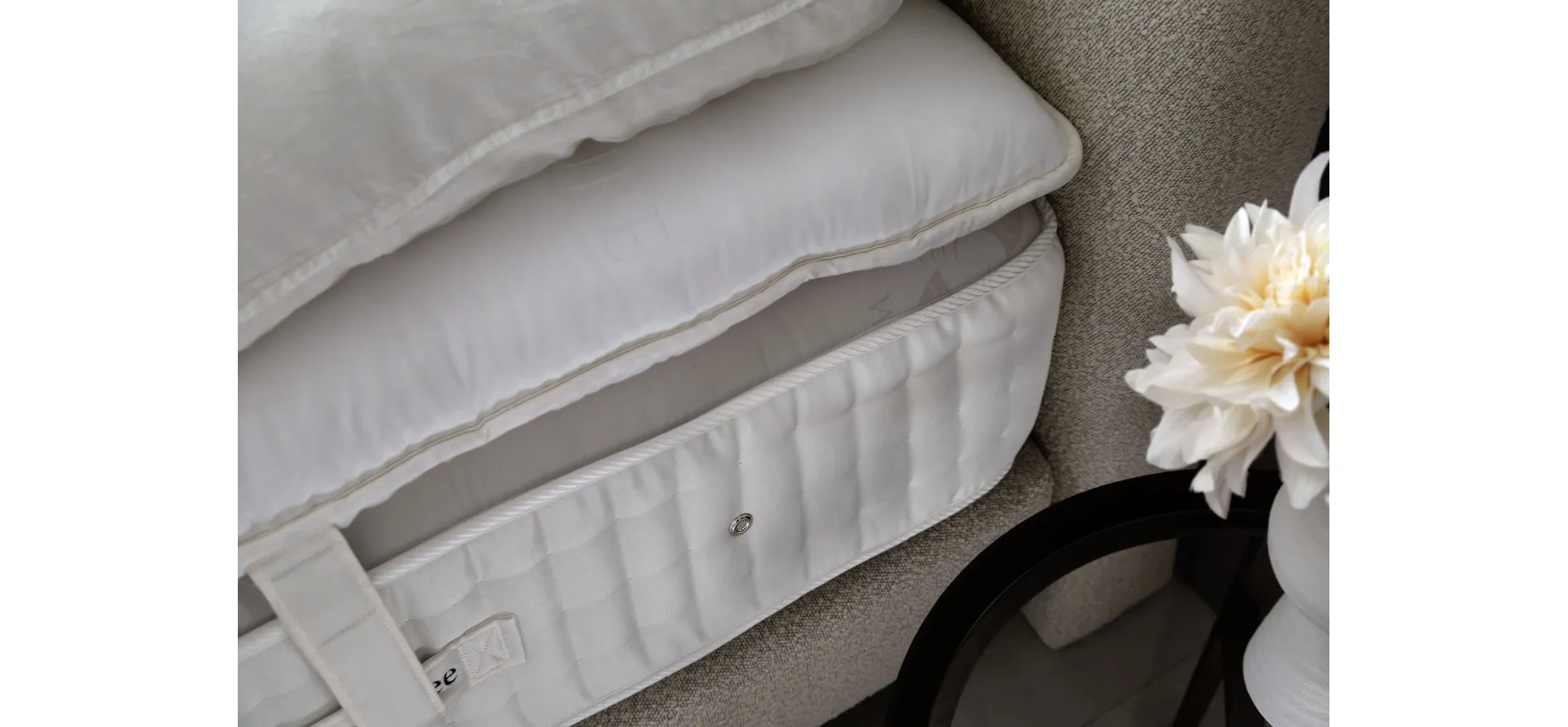  Boxspringbett Contur 4600 - Liegefläche  ca.180x200 cm, Boucle, Beige
