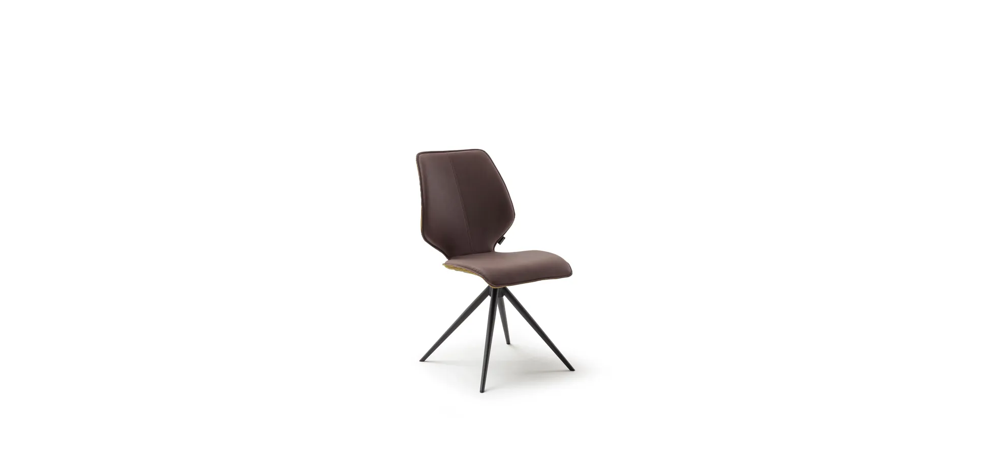Stuhl Penthouse comfy - Drebhar, Kunstleder, Dunkelbraun, Stoff, Pistazie 200042