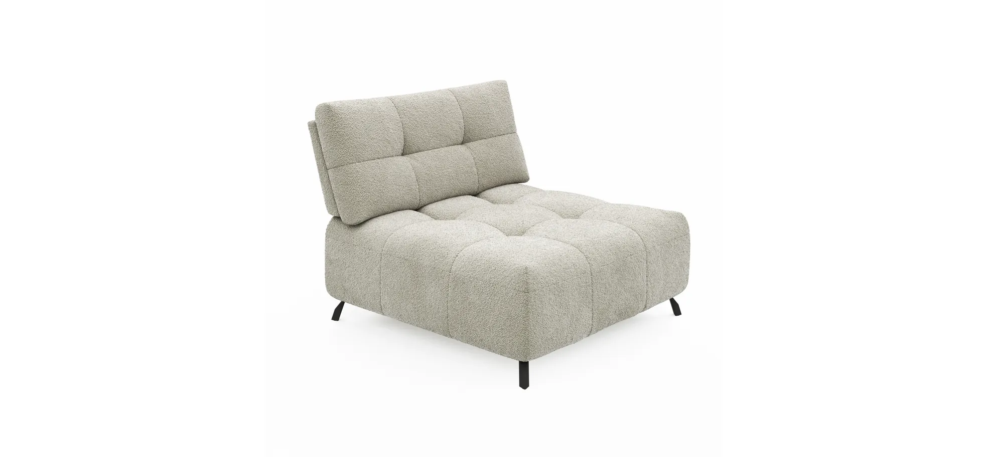 Sessel Comodo - 1-Sitzer, Stoff, Offwhite