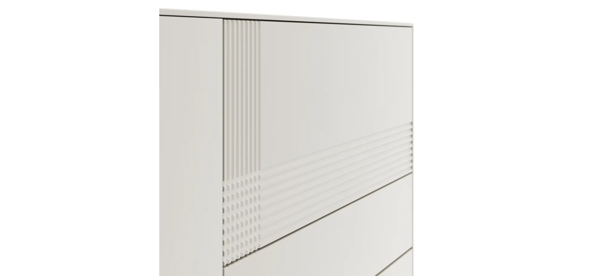 Sideboard Colore - B ca. 200 cm, Lack, Weiß