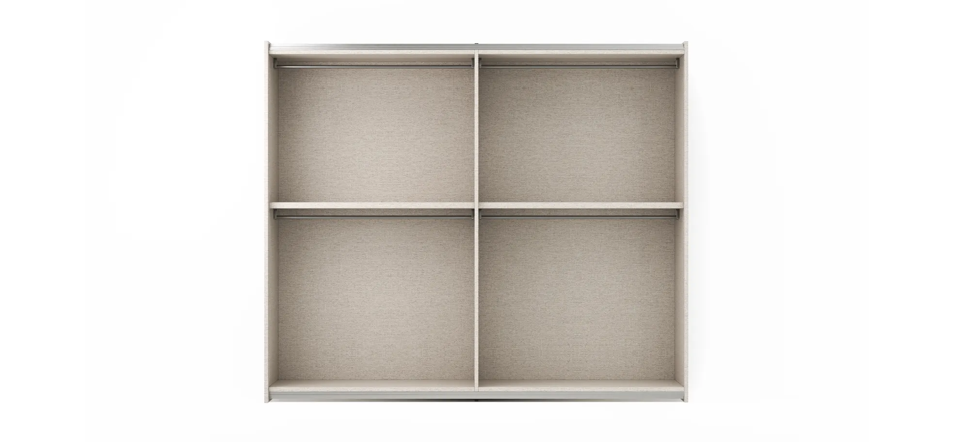 Schiebetürenschrank Loretto - B ca. 280 cm, Lack matt, Salbeigrün