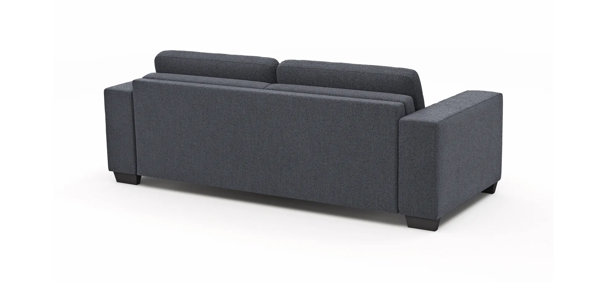 Sofa Nuoro - 3-Sitzer inkl. Schlaffunktion, Stoff, Eisblau